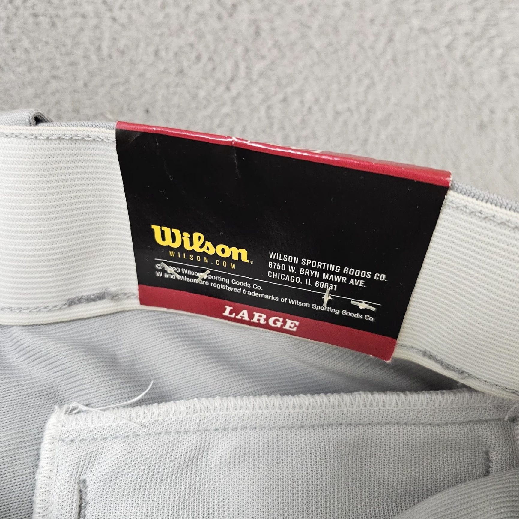 Wilson Wilson Baseball Pants Mens Large Gray Ankle Elastic Waist Pockets Performance Size US 33 - 3 Thumbnail