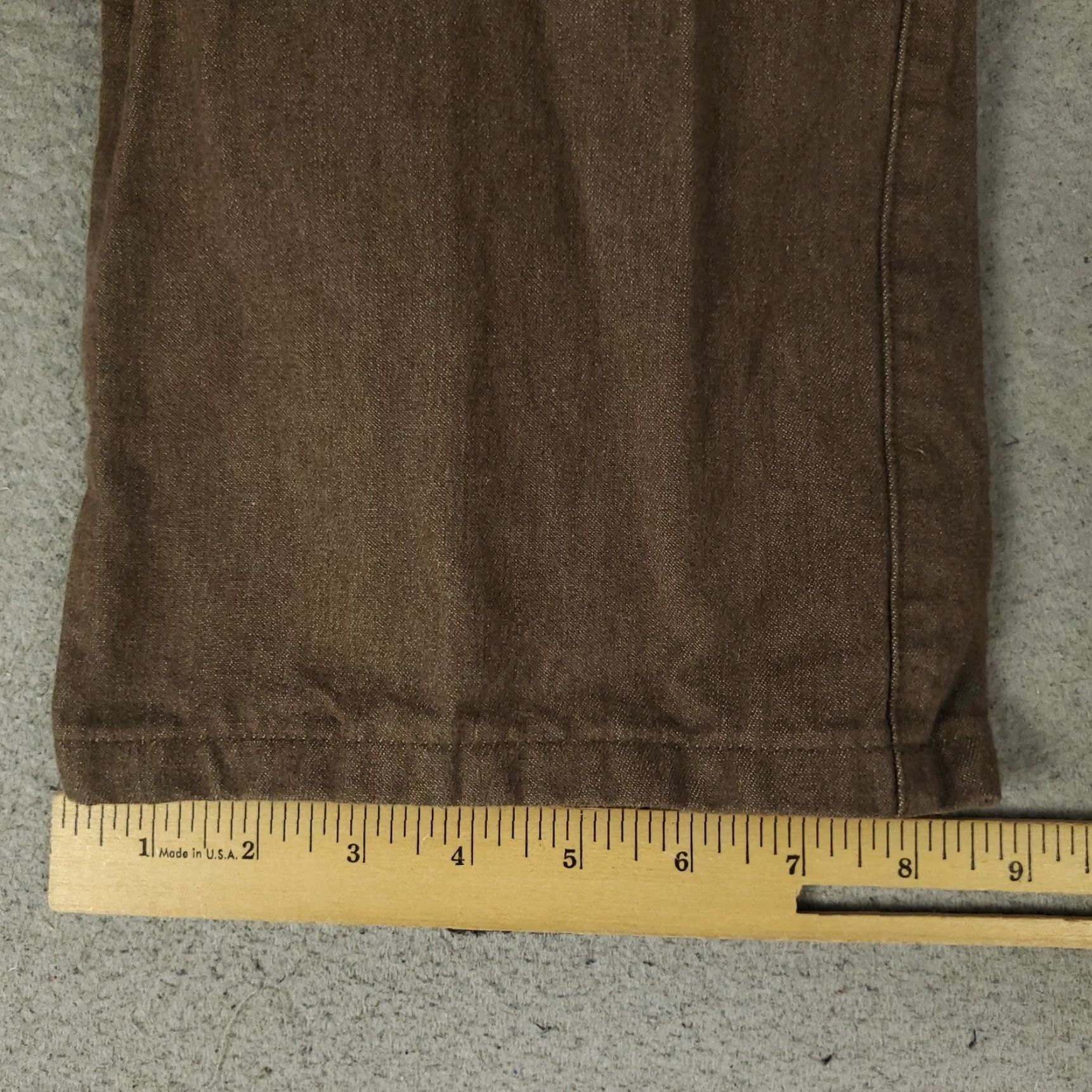 Peter Millar Peter Millar Pants Mens 38 X 32 Brown Cotton Chino Trousers SlAsh Pocket Flat Front Regular Comfort Vintage No Size US 38 / EU 54 - 6 Thumbnail