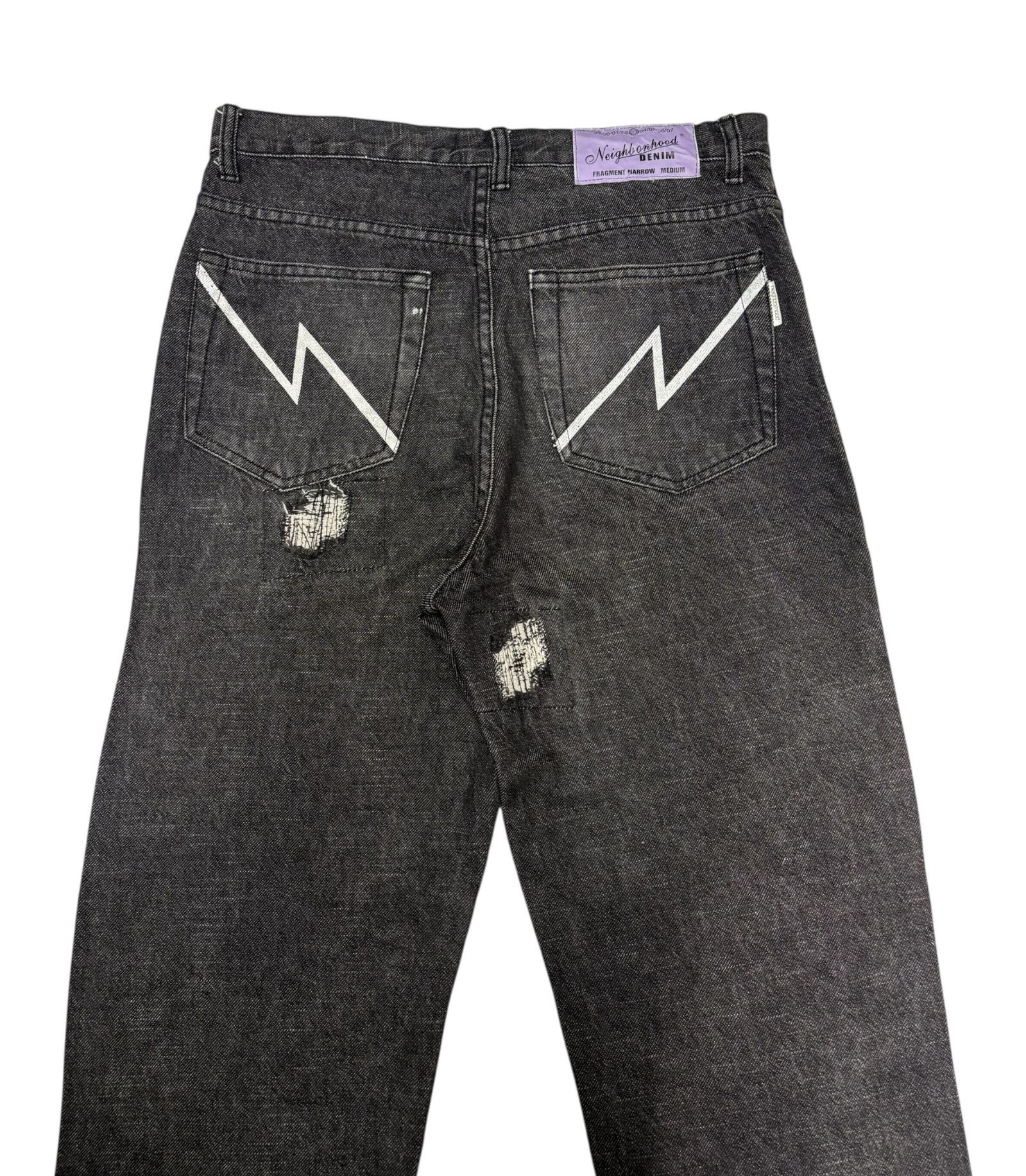 Neighborhood Neighborhood AW03 Black Fragment Narrow Denim Jean Size US 32 / EU 48 - 5 Thumbnail