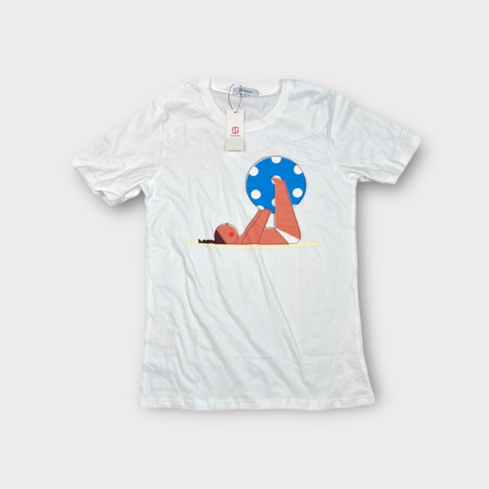 Kohl's Beach Ball Bum Yoga Graphic Tee | Unisex Medium | NWT Size M / US 6-8 / IT 42-44 - 1 Thumbnail