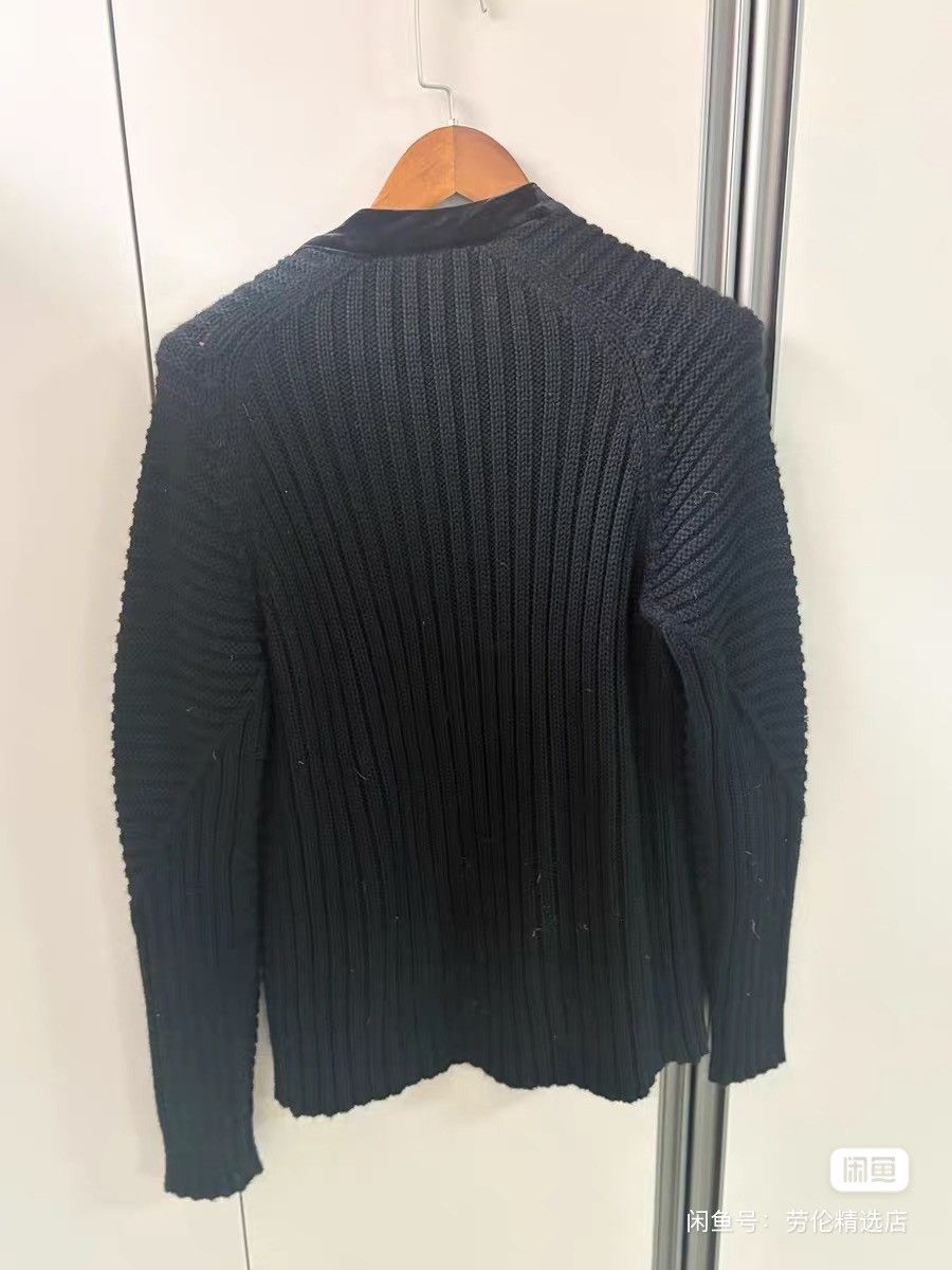 Emporio Armani Emporio Armani silk collar knit sweater moto jacket balmian Size US M / EU 48-50 / 2 - 2 Thumbnail