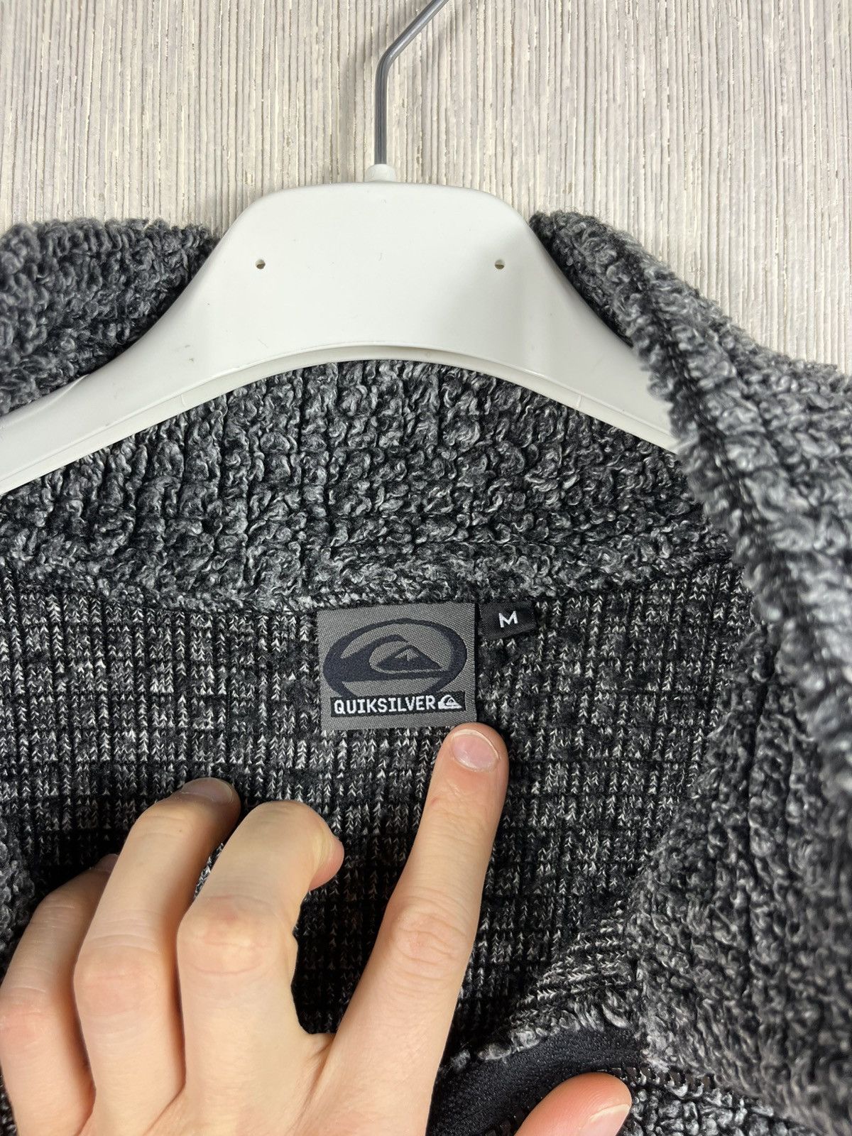 Quiksilver × Vintage Vintage Quiksilver y2k fleece sherpa sweatshirt half zip Size US M / EU 48-50 / 2 - 16 Thumbnail