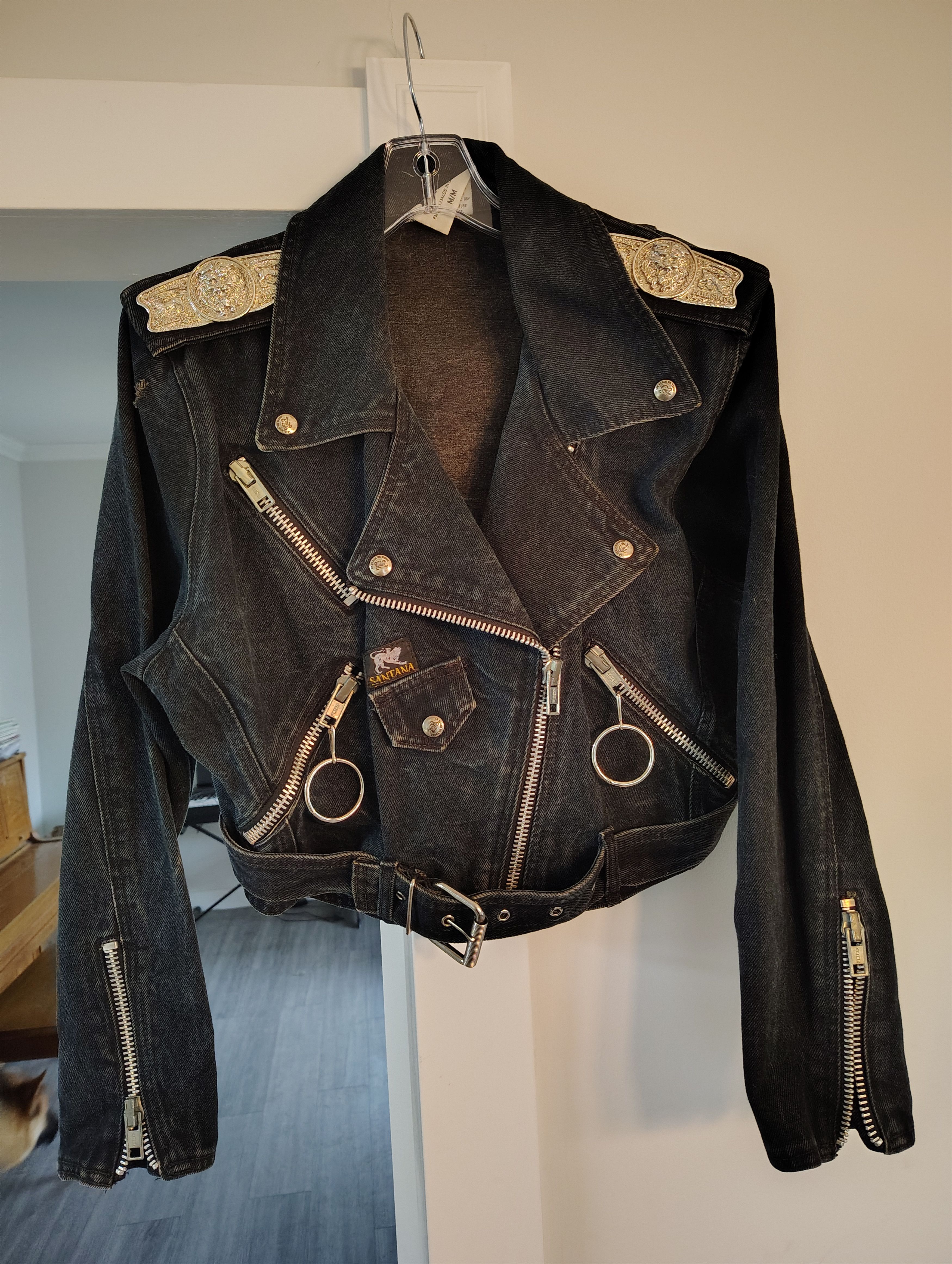 Parasuco Vintage Santana Rockers Denim Jacket Womens Medium Size M / US 6-8 / IT 42-44 - 1 Thumbnail