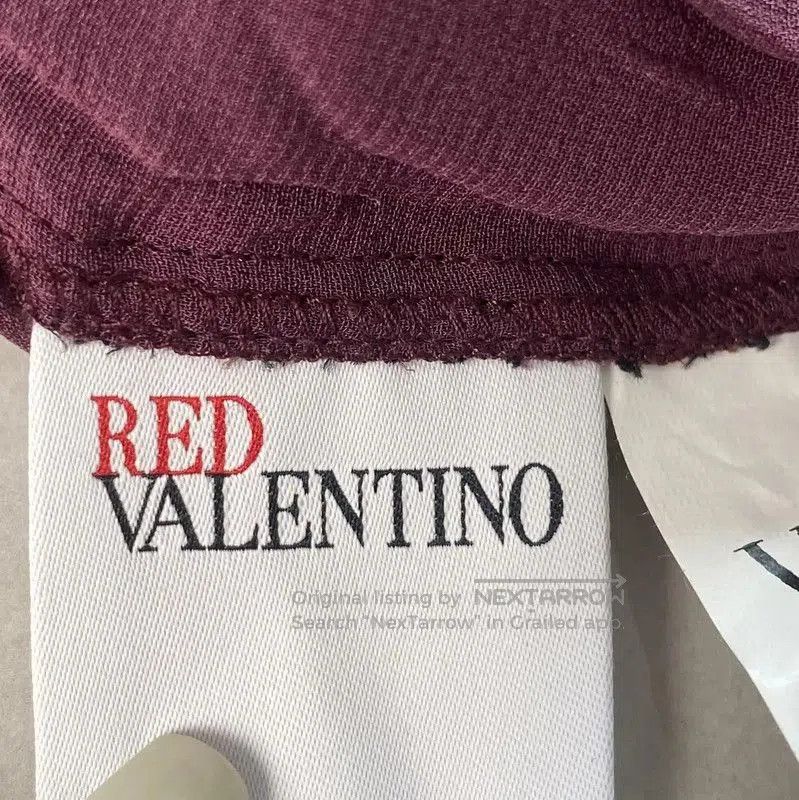 Valentino Valentino Burgundy Silk Long Sleeve Blouse . Size S / US 4 / IT 40 - 3 Thumbnail