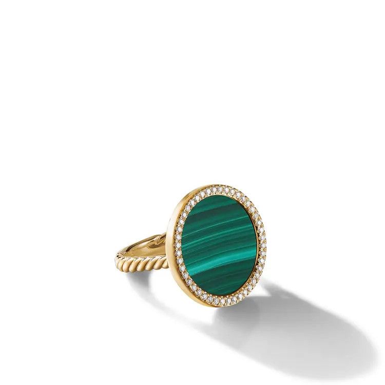 o1s1wg111025 R17014D / Size 8 /Elements Ring in Golden/Green