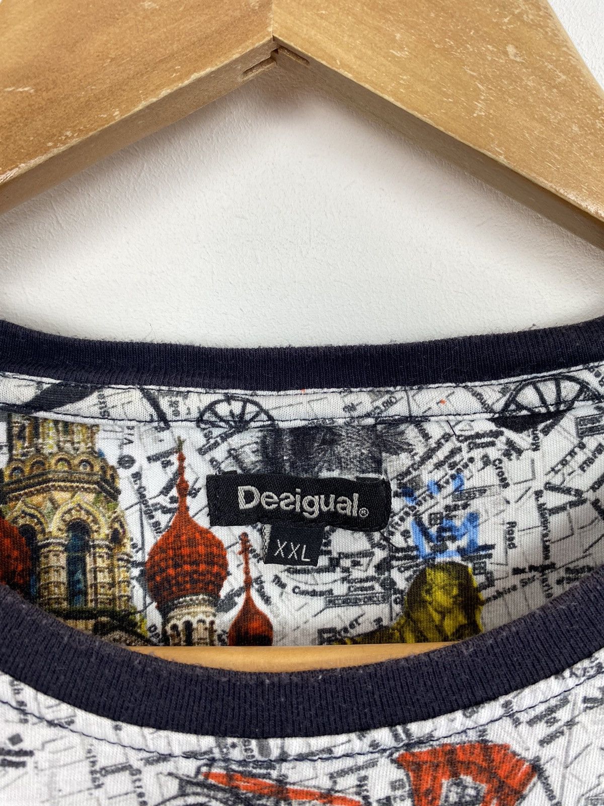 Other Desigual White Short Sleeve T-Shirt Men’s Size 2XL Top Size US XXL / EU 58 / 5 - 3 Thumbnail