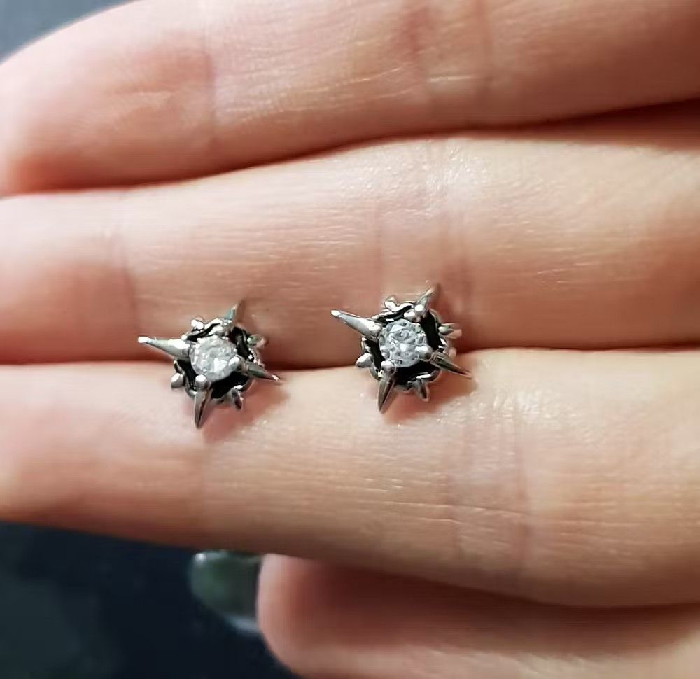 Jewelry Crystal Small Stud Earrings Size ONE SIZE - 1 Thumbnail