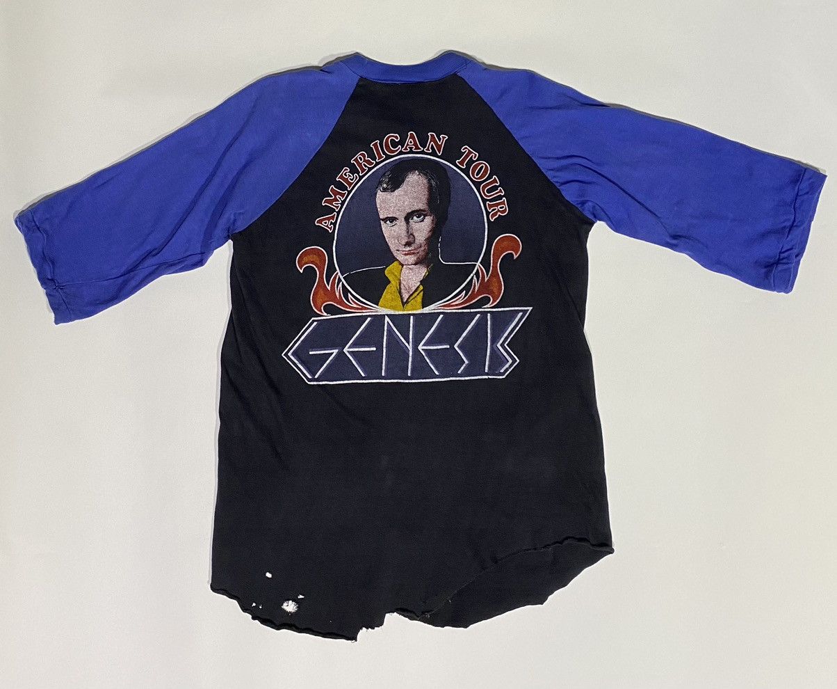 Band Tees × Vintage Genesis tour tee raglan (royal tag) Men’s Sz S - Thrashed Size US S / EU 44-46 / 1 - 4 Thumbnail