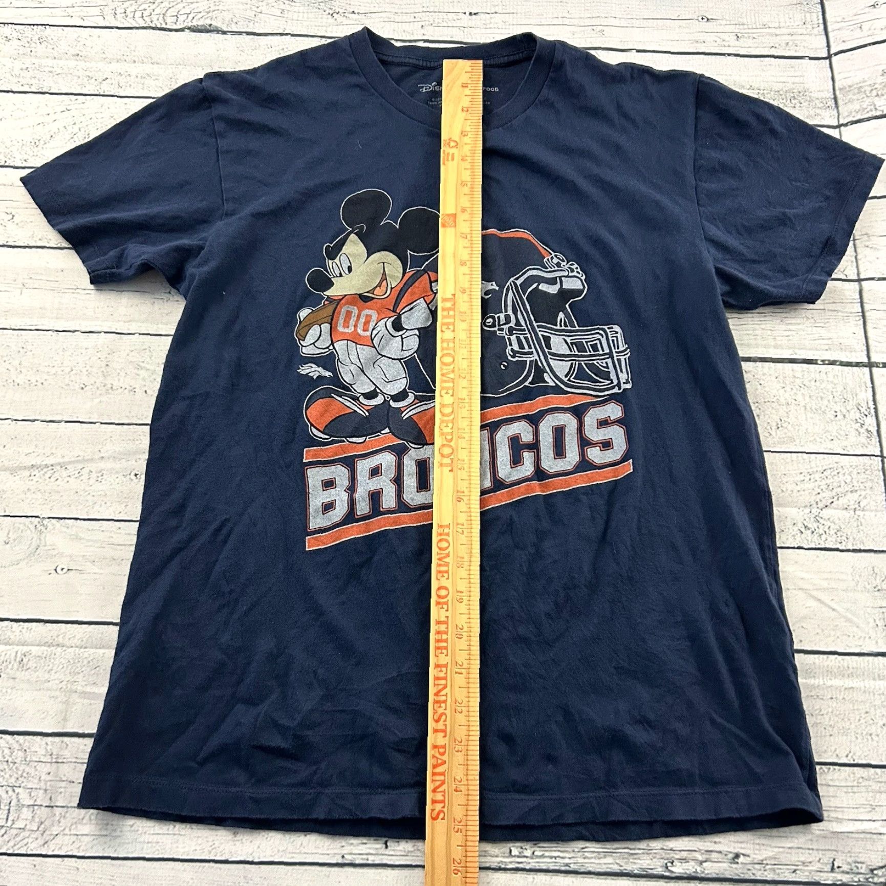 Disney Disney Mickey Mouse Broncos Short Sleeve T Shirt Men’s Medium Blue Shirt Size US M / EU 48-50 / 2 - 4 Thumbnail
