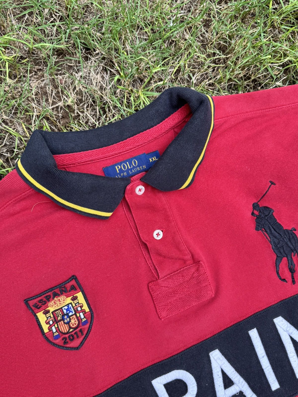 Polo Ralph Lauren Polo Ralph Lauren Spain #10 Big Pony Polo Shirt Chief Size US XXL / EU 58 / 5 - 6 Thumbnail