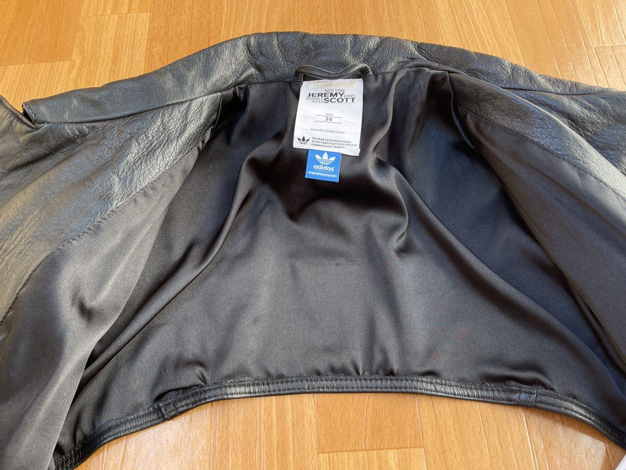 Adidas × Jeremy Scott Adidas Jeremy Scott leather biker jacket, Wings vest, O27140 Size S / US 4 / IT 40 - 12 Thumbnail