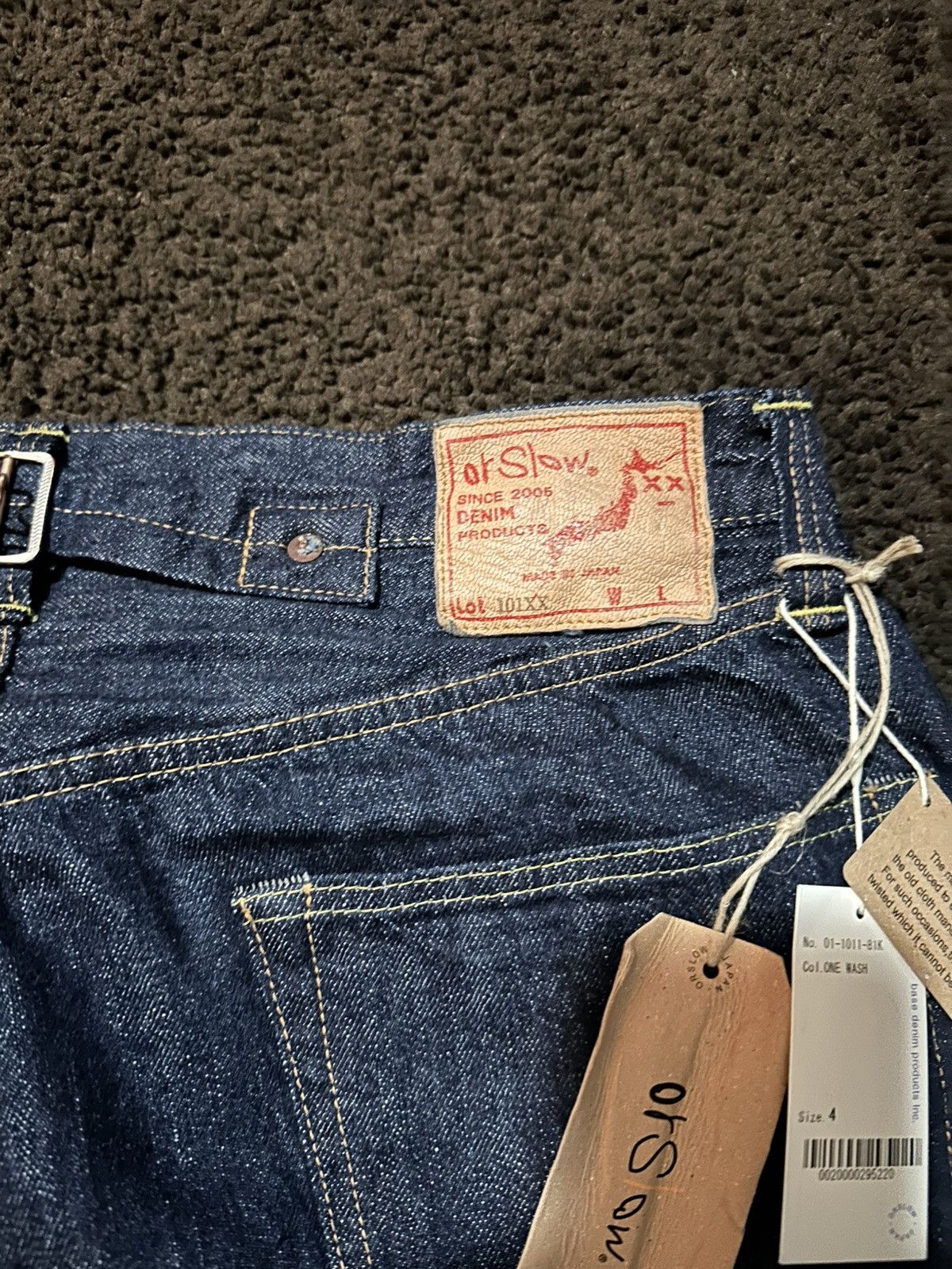 Orslow OrSlow GRAND DAD'S DENIM ONE WASH Size US 35 - 9 Thumbnail