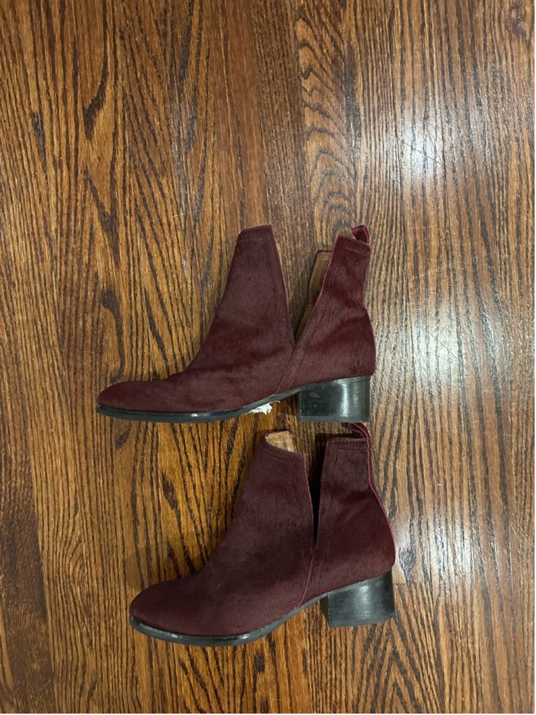 Jeffrey Campbell Jeffrey Campbell Ankle Boots Size 38.5 Burgundy Size US 8 / IT 38 - 4 Thumbnail