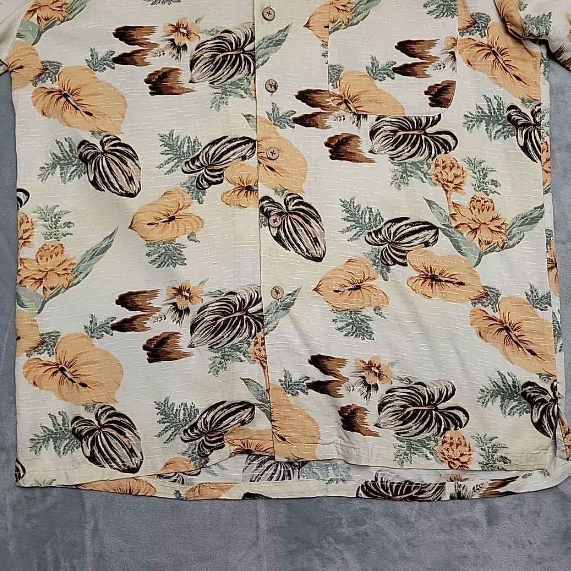 Tommy Bahama Tommy Bahama Shirt Mens Large 100% Silk Multicolor Floral Hawaiian Short Sleeve Size US L / EU 52-54 / 3 - 2 Thumbnail
