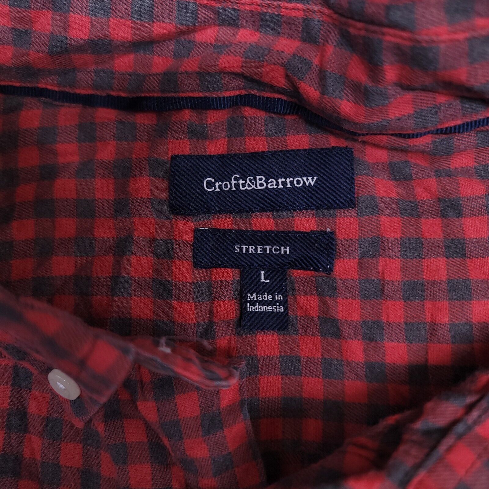 Croft & Barrow Croft & Barrow Tartan Flannel Shirt Mens Size Large L Red Size US L / EU 52-54 / 3 - 3 Thumbnail