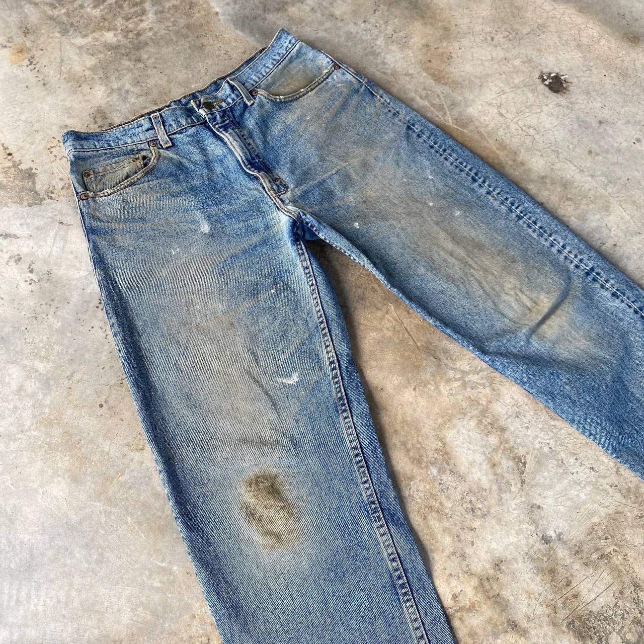 Levi's Vintage Clothing VINTAGE 1993 LEVIS 550 DIRTY MUDWASH GRUNGE JEAN USA W35X31" Size US 35 - 6 Thumbnail
