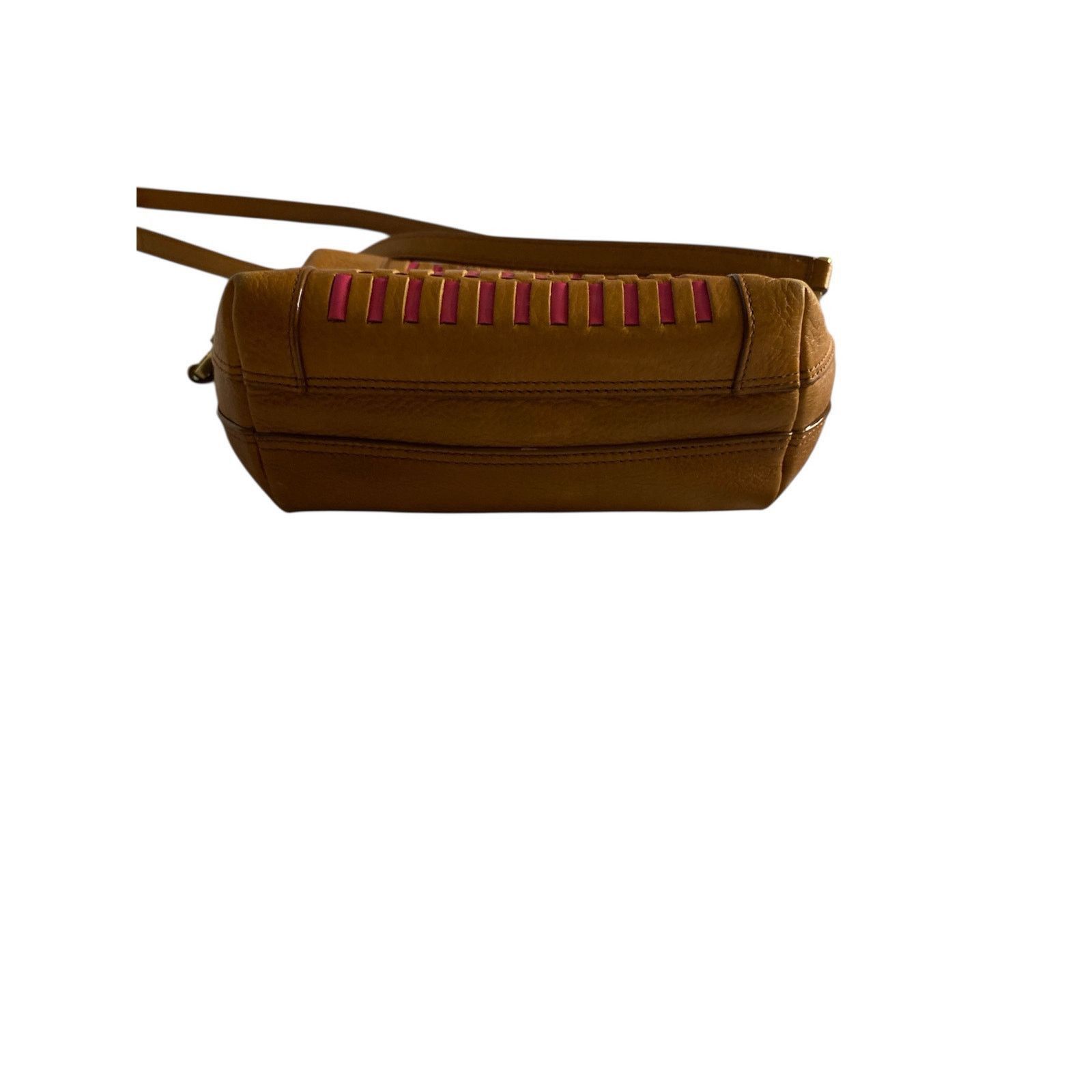 Fossil Retro Woven Leather Crossbody Fossil Tan Multicolor Size ONE SIZE - 3 Thumbnail