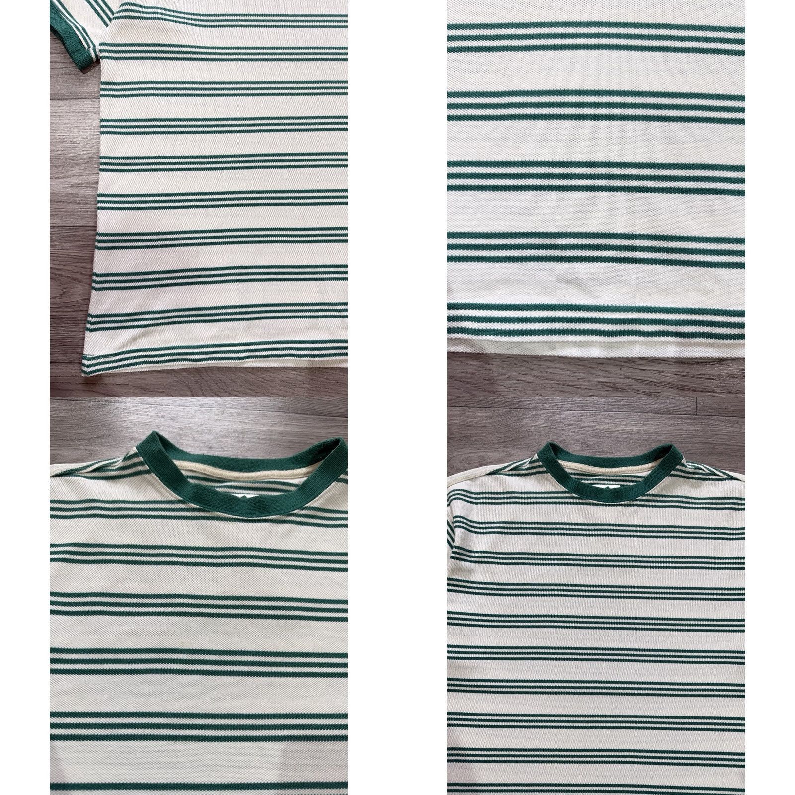 Adidas Adidas Equipment Vintage 90s Striped Short Sleeve T-Shirt White Green Size L Mens T-Shirt Size US L / EU 52-54 / 3 - 8 Thumbnail