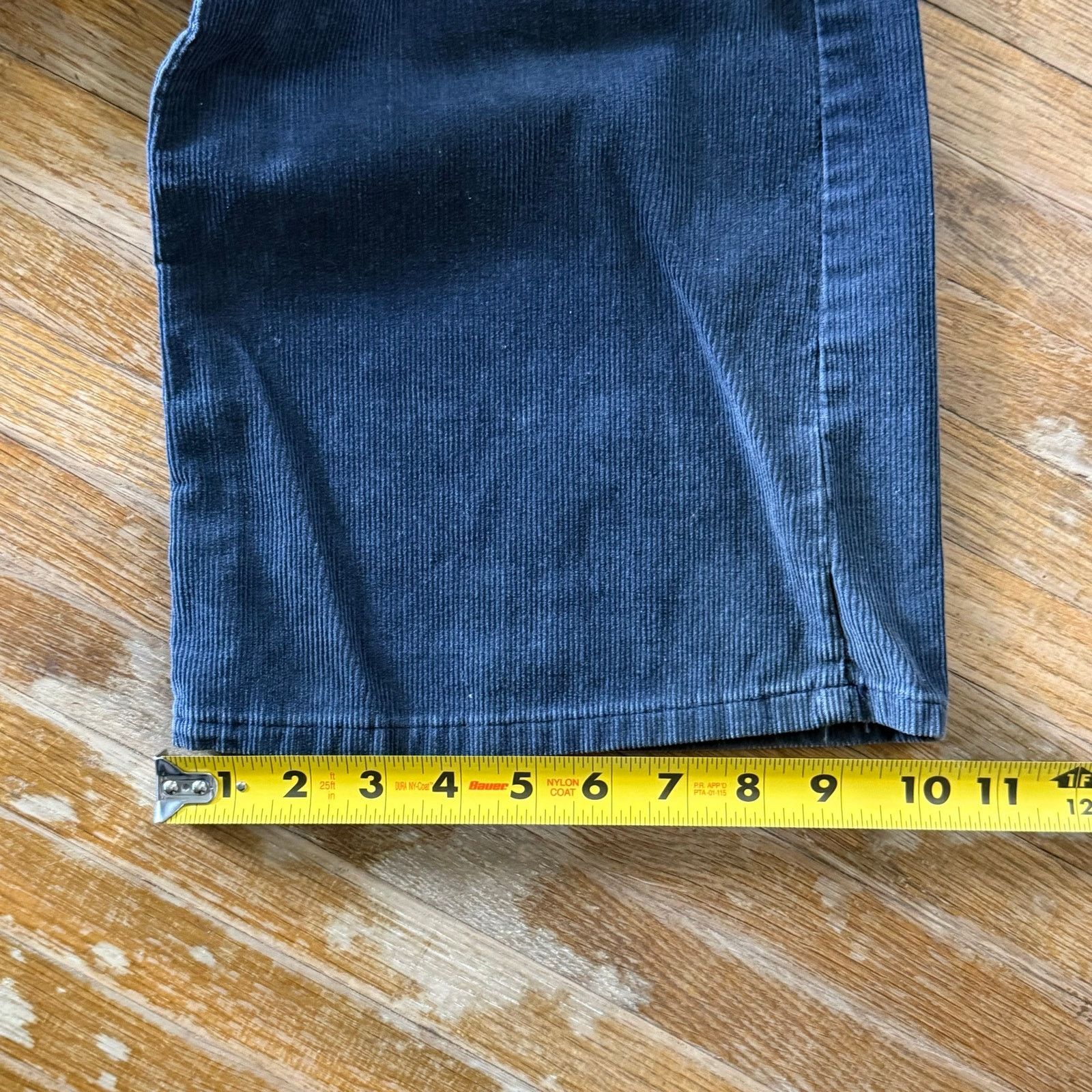 Vintage 70’s Blue Buckle Navy Blue Corduroy Flare Pants Talon 42 Size US 36 / EU 52 - 11 Thumbnail
