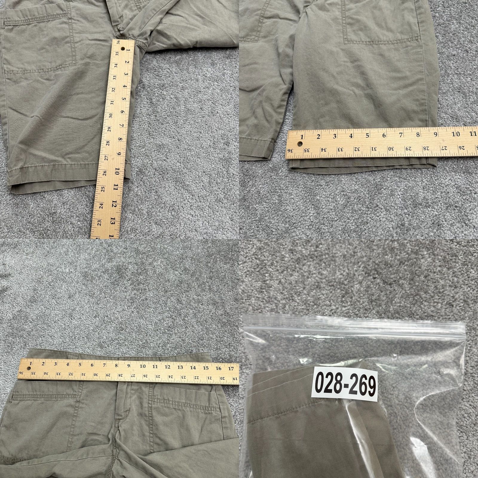 Old Navy Old Navy Bermuda Shorts Womens 4 Brown Mid Rise Pocket Cotton 31x10.5 Size 27" / US 4 / IT 40 - 8 Thumbnail