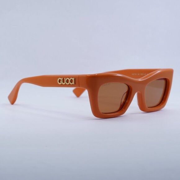 Gucci 🕶️ New Gucci GG1773S 004 Sunglasses - Orange Frame Size ONE SIZE - 4 Thumbnail