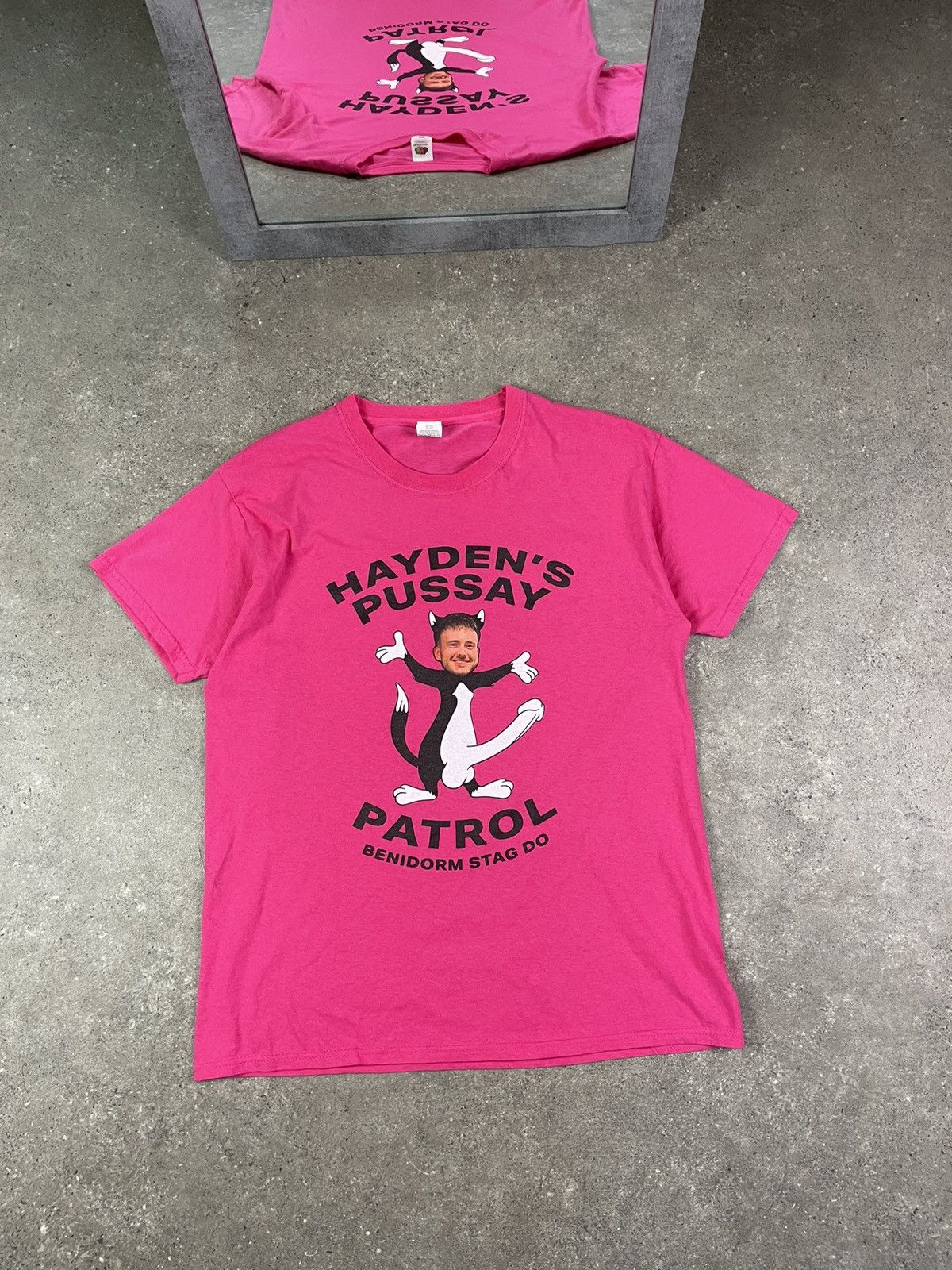 Vintage Pussay Patrol Dick Sex Parody vintage pink tee Size US M / EU 48-50 / 2 - 1 Thumbnail