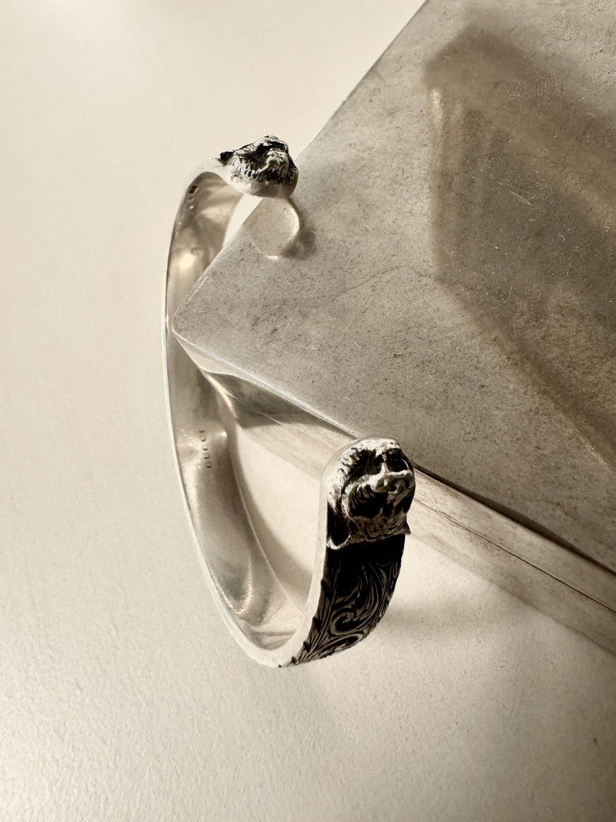 Gucci × Vintage 🩶 Gucci Sterling Silver Arabesque Bracelet Size ONE SIZE - 2 Thumbnail