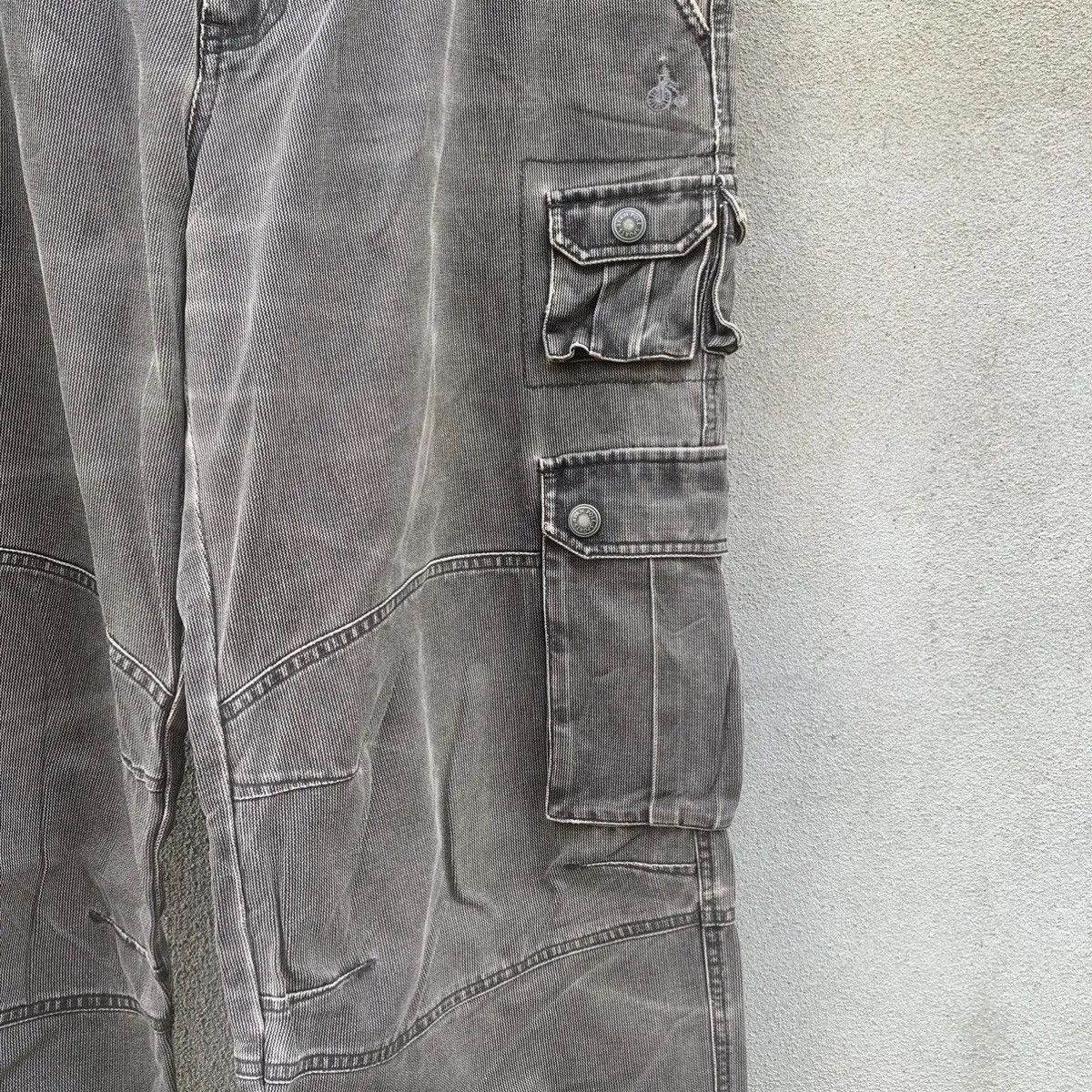 BEANPOLE BEAN POLE🔥DOUBLE KNEE CARGO VINTAGE BAGGY FADED MULTI PANTS Size US 32 / EU 48 - 4 Thumbnail