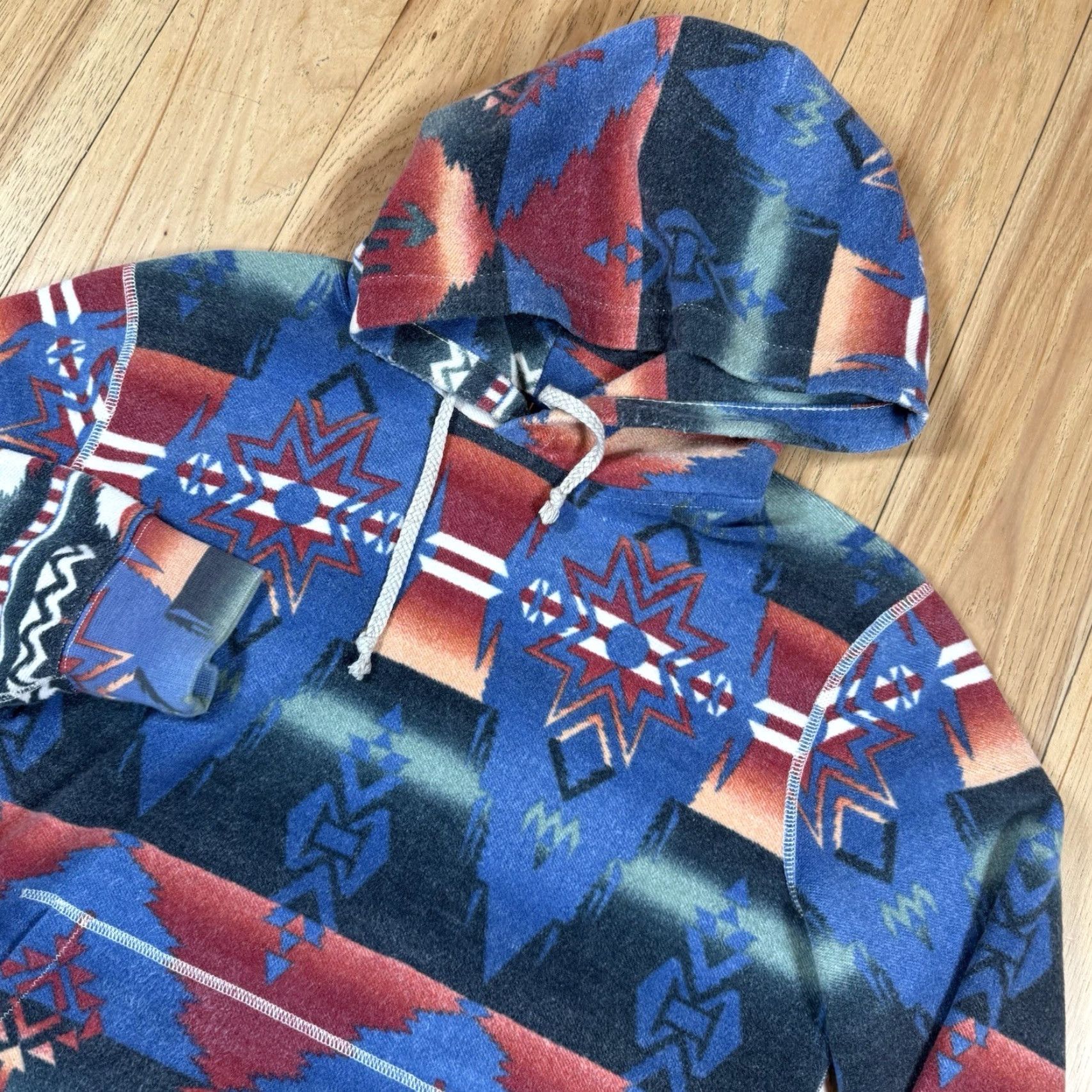 Polo Ralph Lauren Polo Ralph Lauren Hoodie Aztec Southwestern Beacon Fleece Serape Mens Medium Multicolor Size US M / EU 48-50 / 2 - 2 Thumbnail
