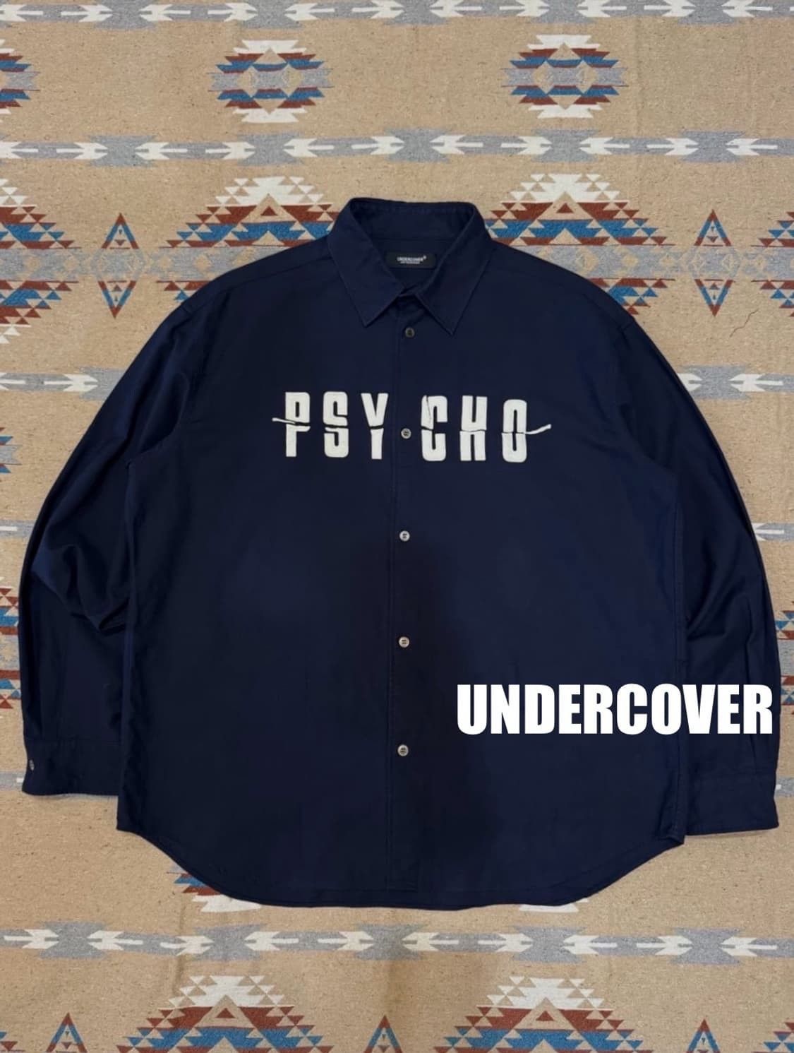 Undercover Undercover Psycho Black Button Up Shirt Size US L / EU 52-54 / 3 - 3 Thumbnail