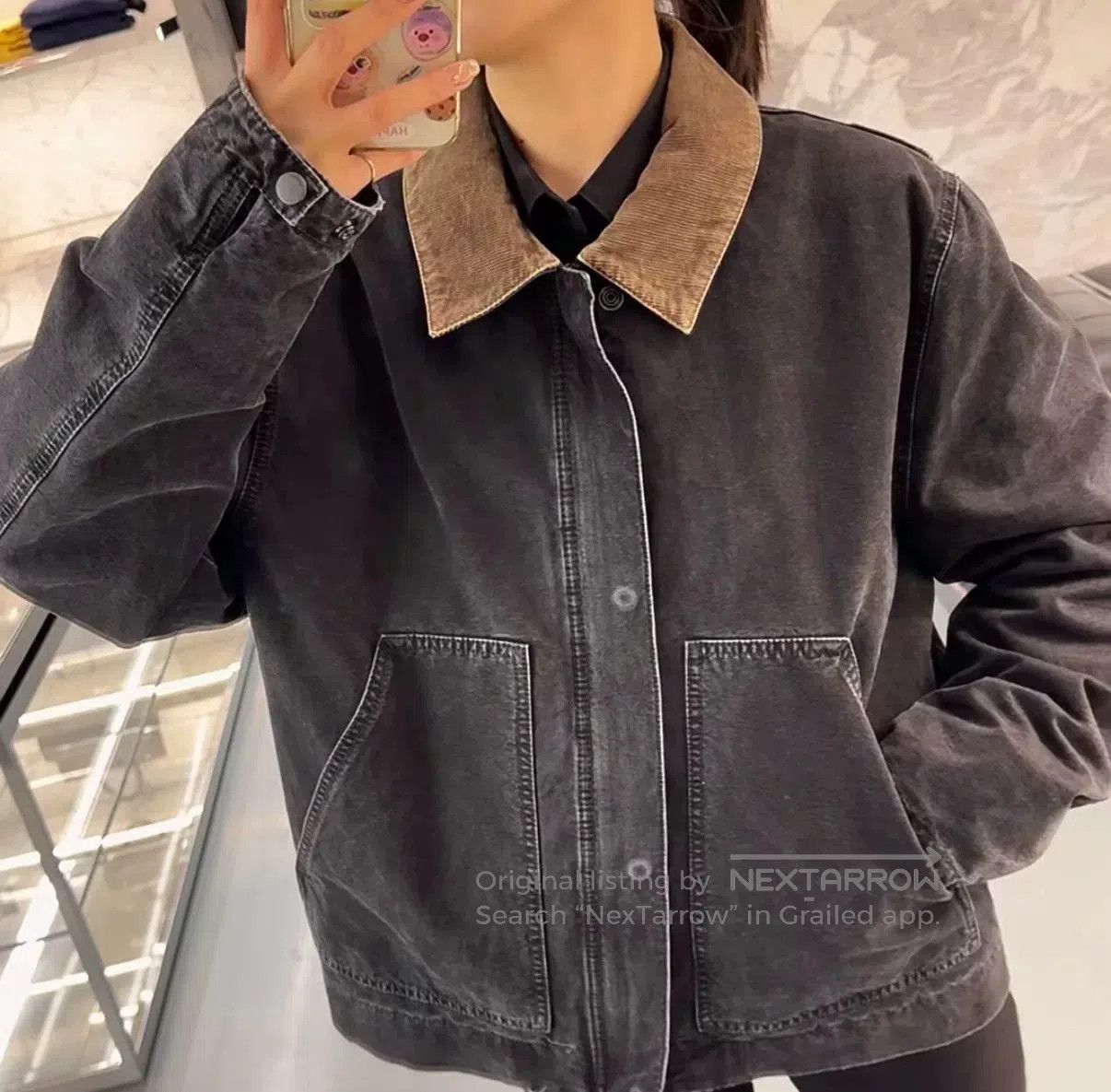 Saint Laurent Paris Saint Laurent Washed Black Denim Jacket. Size US M / EU 48-50 / 2 - 3 Thumbnail