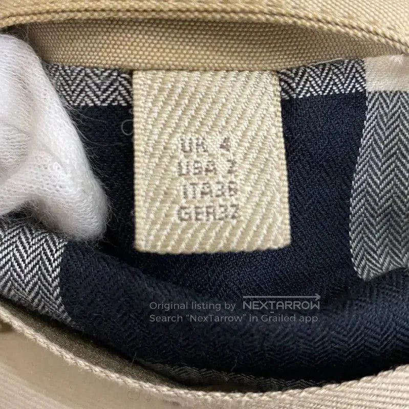 Burberry Burberry Khaki Cotton Women's Trench Coat. Size XS / US 0-2 / IT 36-38 - 9 Thumbnail