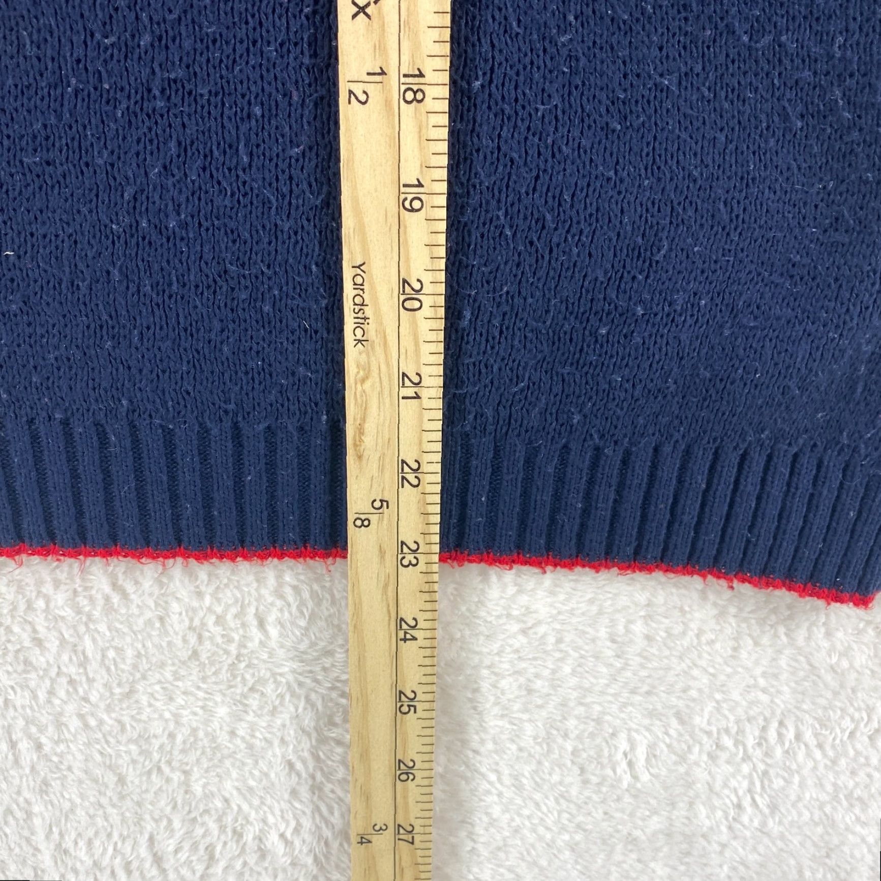 Hanes VINTAGE Hanes USA American Flag Small Blue Sweater Unisex Adults S Crew Neck 100 Acrylic VTG VTG VTG Size US S / EU 44-46 / 1 - 5 Thumbnail