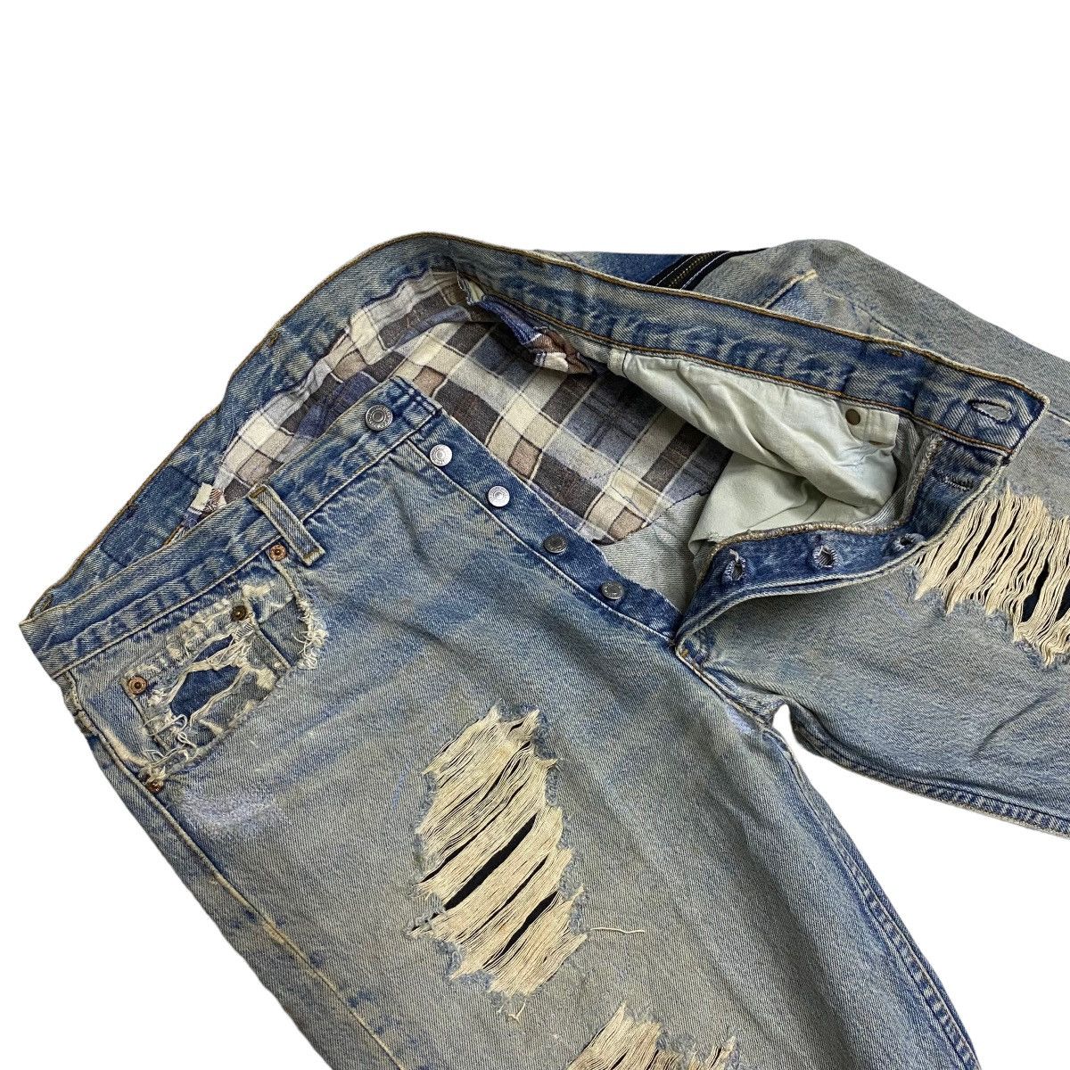 Levi's Levis 501 vintage distressed custom made Size US 36 / EU 52 - 4 Thumbnail