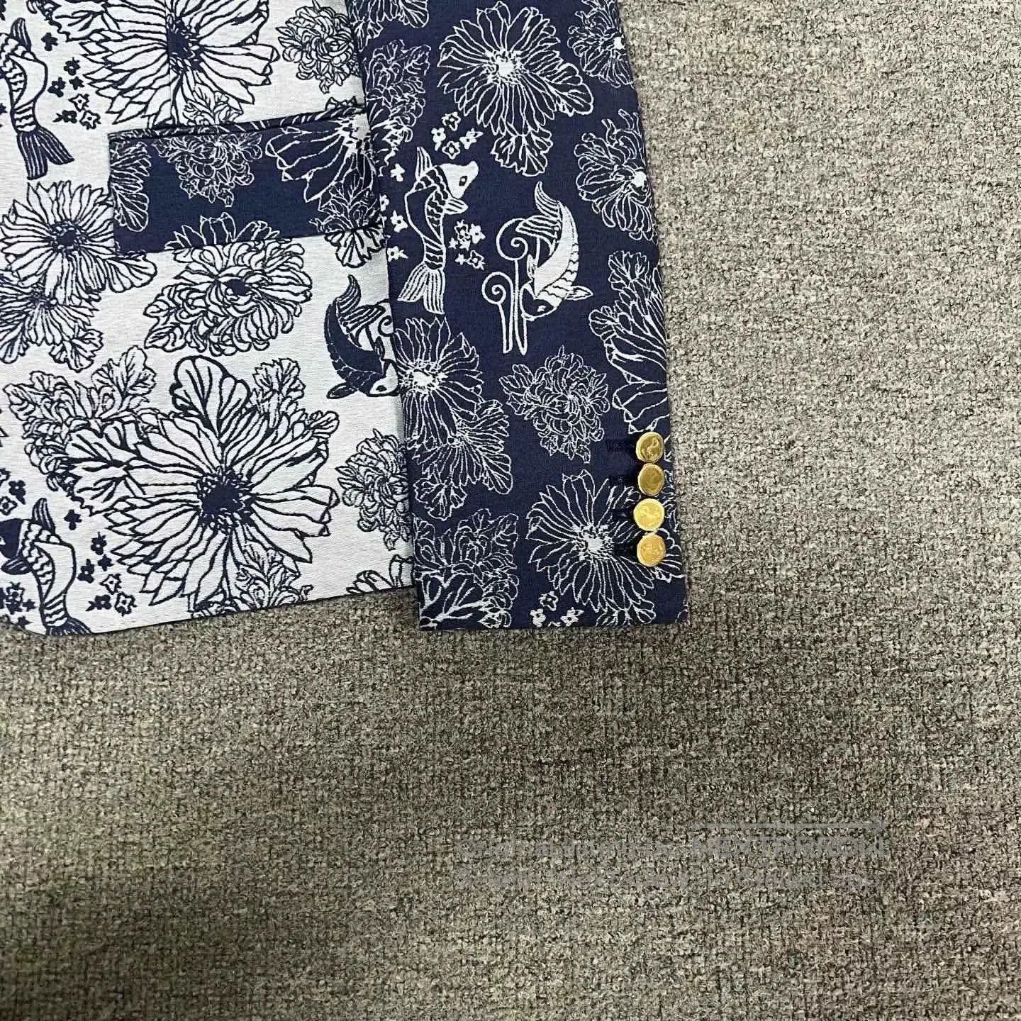 Thom Browne Thom Browne Floral Print Blazer. Size US S / EU 44-46 / 1 - 4 Thumbnail