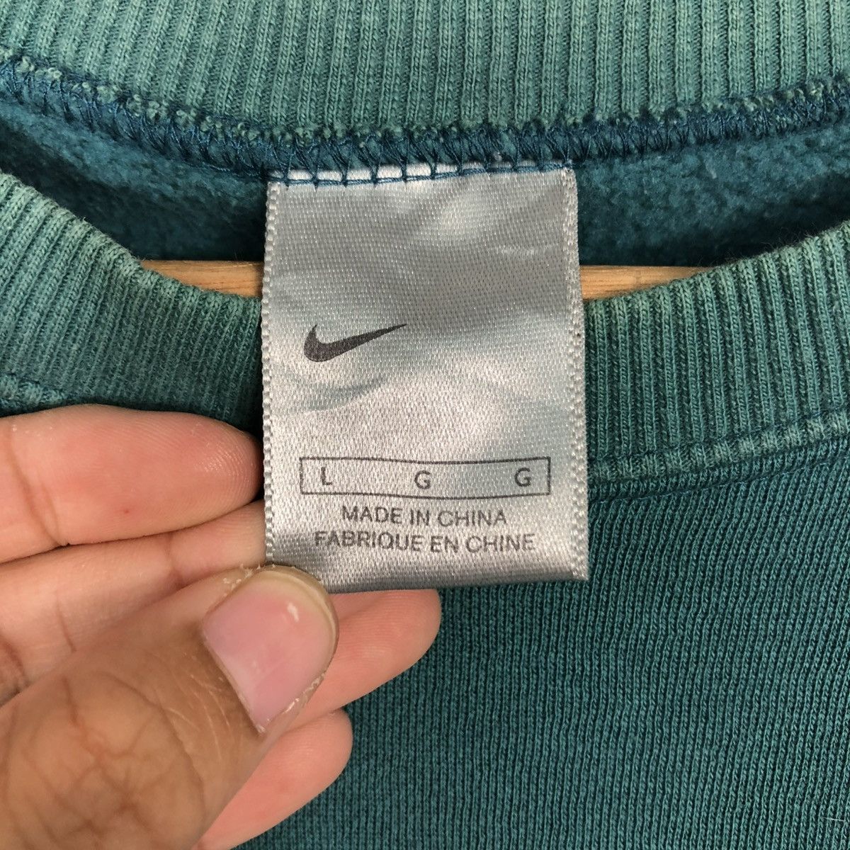 Nike 🔥VINTAGE JUMPER SWEATSHIRT NIKE BIG SWOOSH Size L / US 10 / IT 46 - 16 Thumbnail