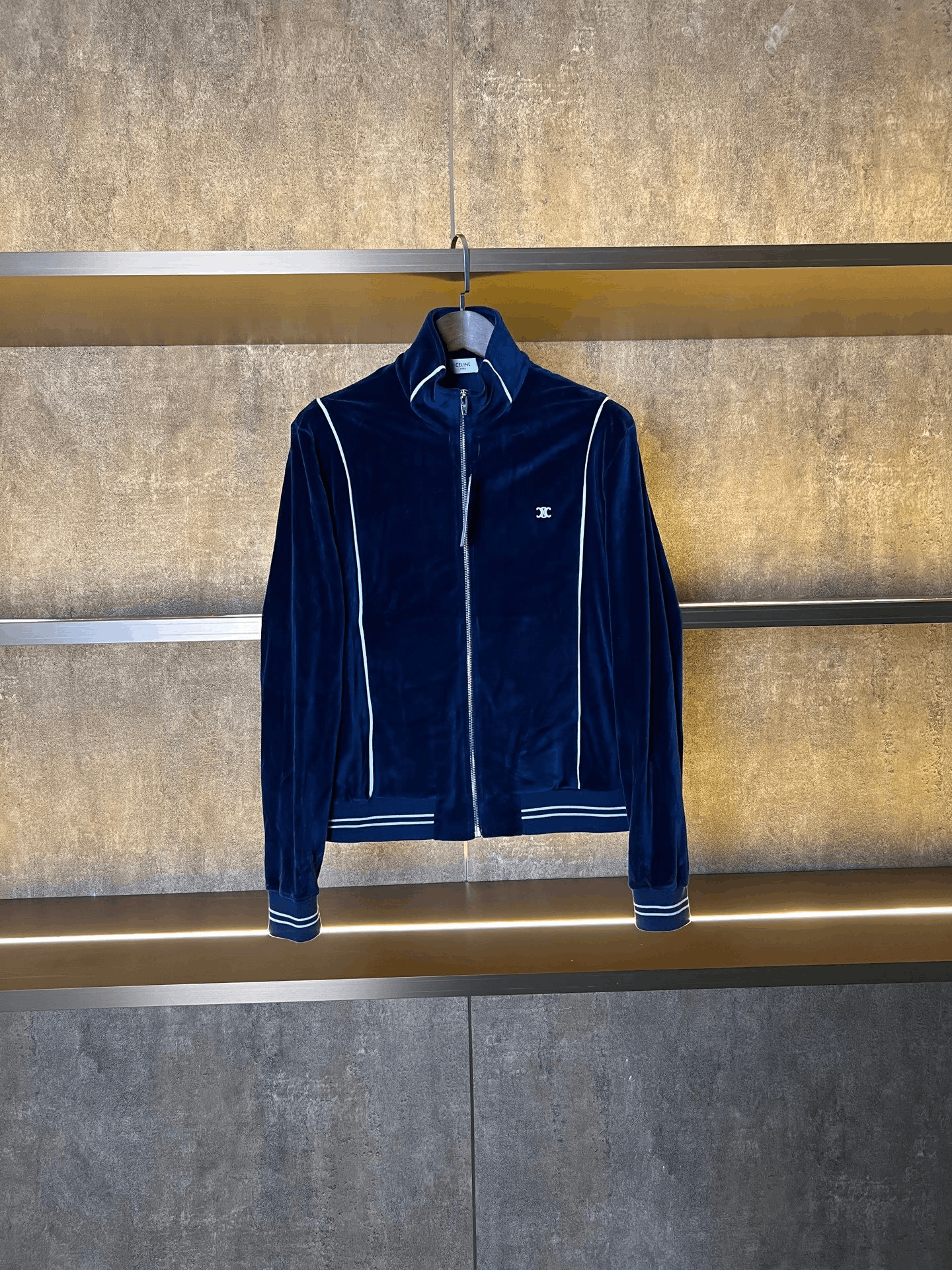 Celine Celine Velvet Blue Jacket M Women Size M / US 6-8 / IT 42-44 - 1 Thumbnail