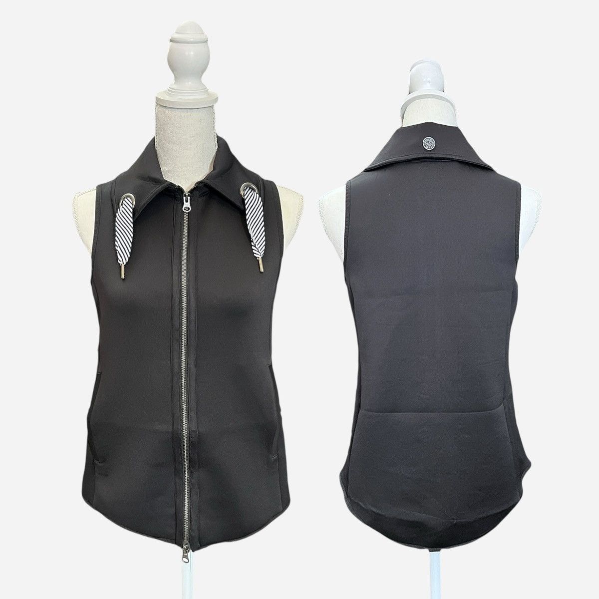 Other Belyn Key Women’s Onyx Grommet Full Zip Vest Black Sz XS Size XS / US 0-2 / IT 36-38 - 15 Thumbnail