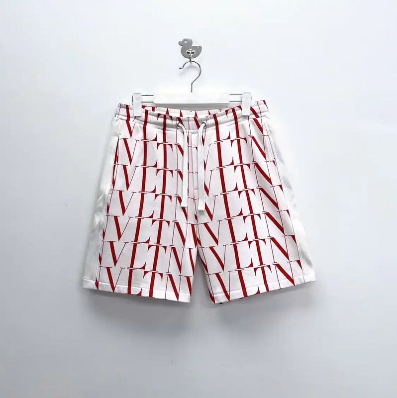 Valentino Valentino Men's Logo Cotton Shorts for Spring 0089 Size US 26 / EU 42 - 1 Thumbnail
