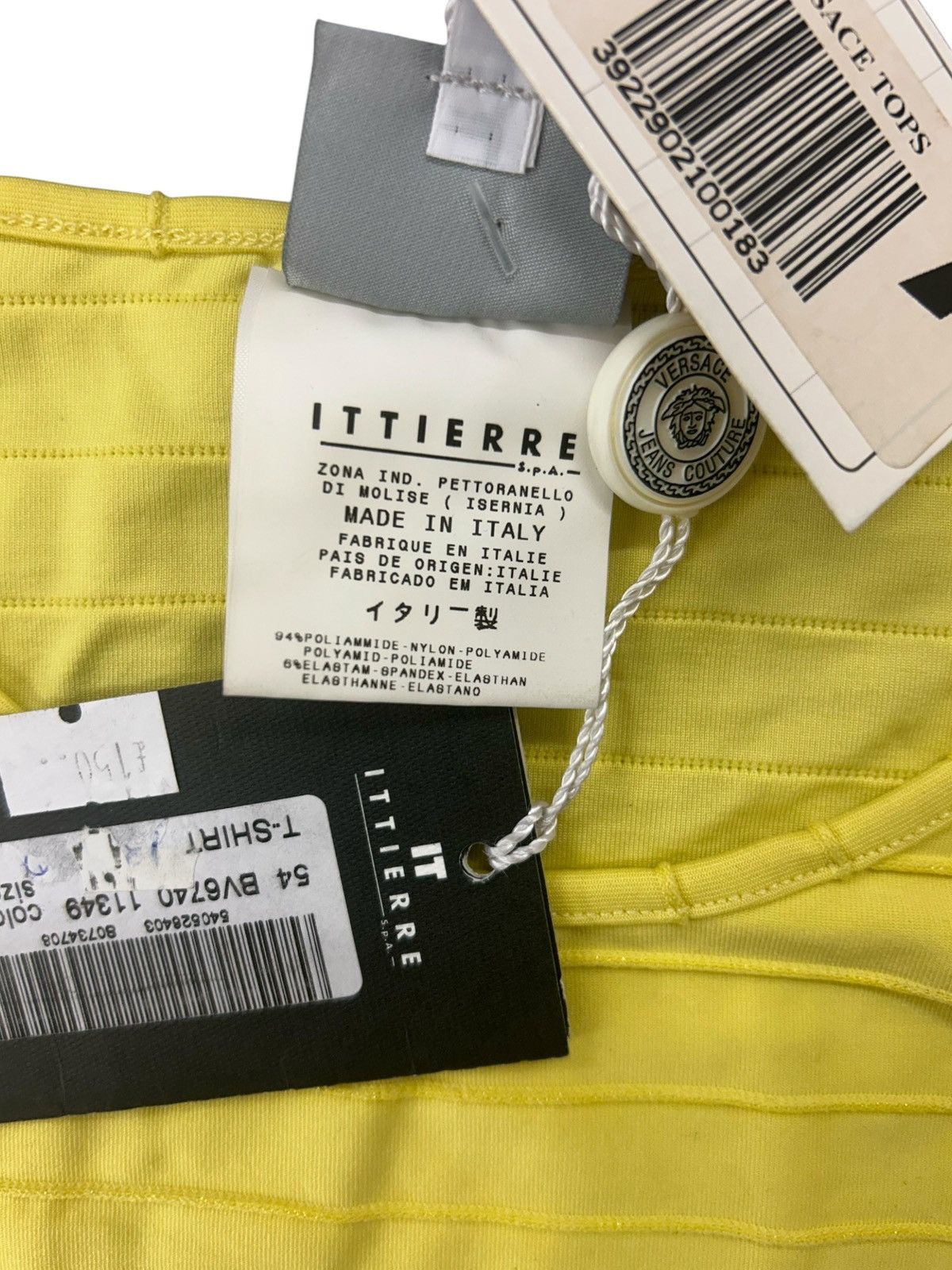 Versace Jeans Couture Vintage Versace Jeans Couture Lime Neon Ribbed TankTop NWT S Size S / US 4 / IT 40 - 5 Thumbnail