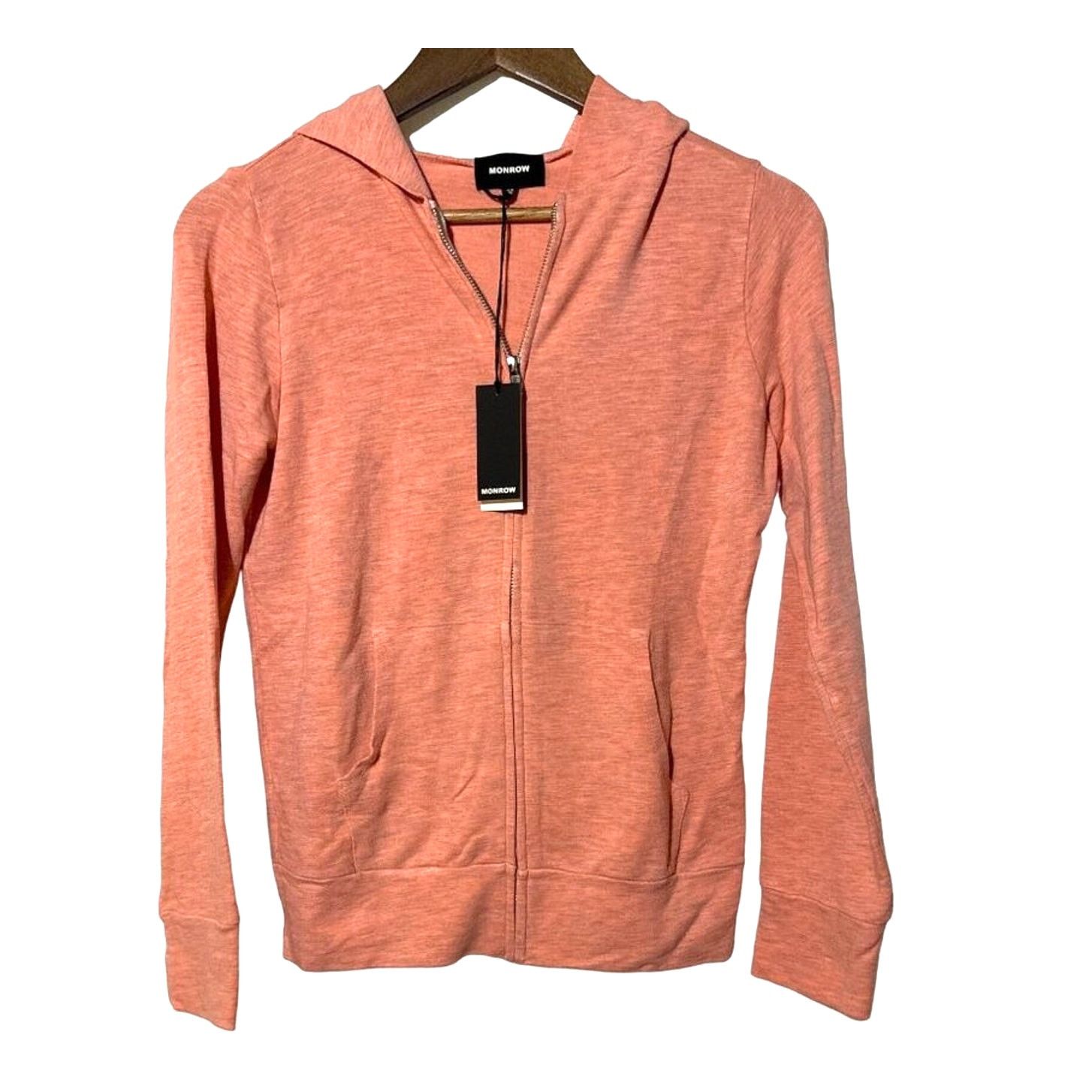 MONROW Monrow Jacket Womnes Medium NWT Supersoft Zip Up Hoody Size M / US 6-8 / IT 42-44 - 1 Thumbnail