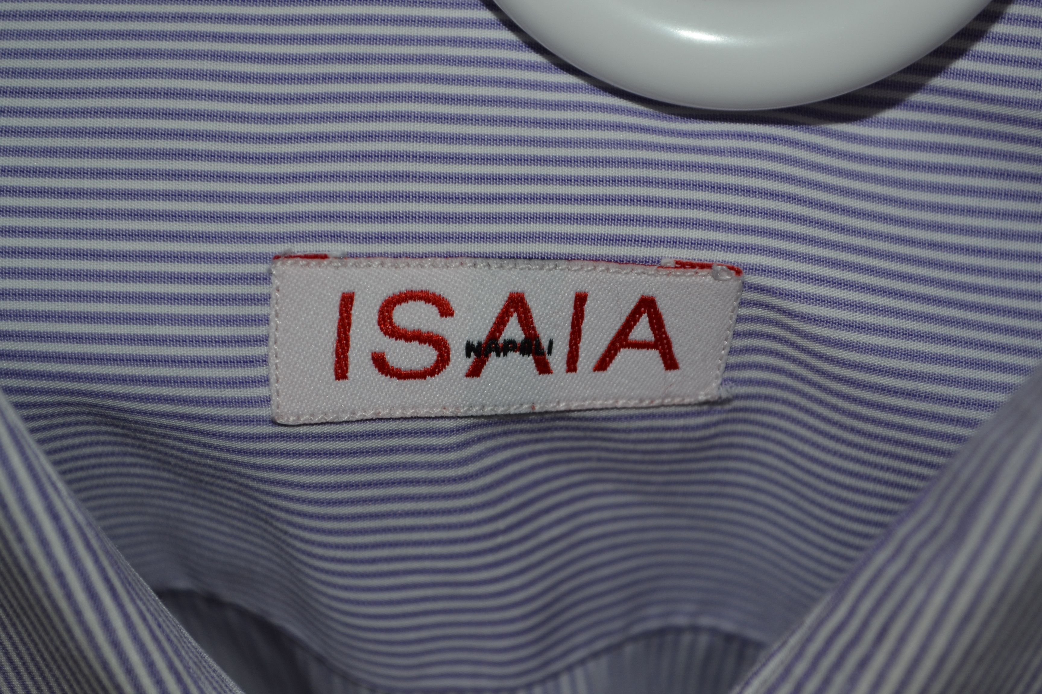 Isaia Isaia 18.5 46 100$ Cotton Made in Italy Shirt Size US XXL / EU 58 / 5 - 3 Thumbnail