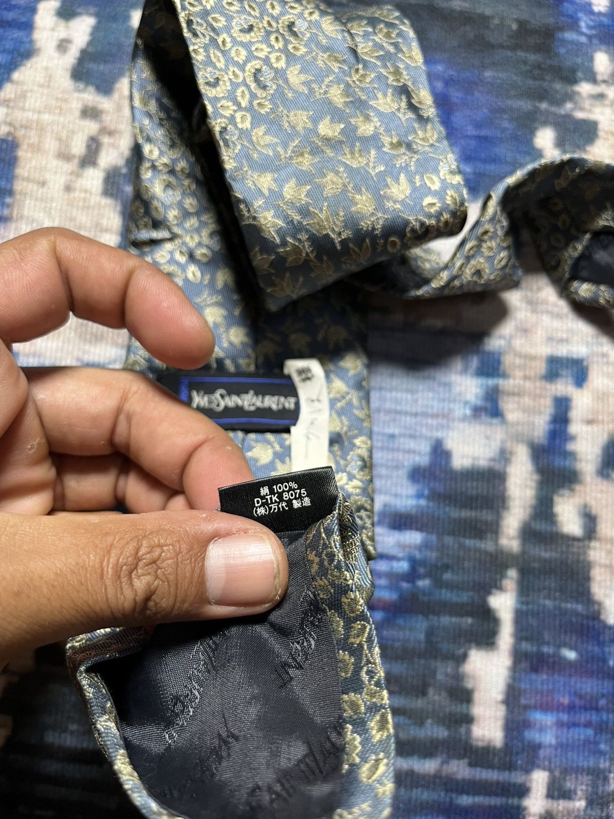Yves Saint Laurent 🎀Vintage YvesSaintLaurent Full Print Necktie Japan Size ONE SIZE - 7 Thumbnail