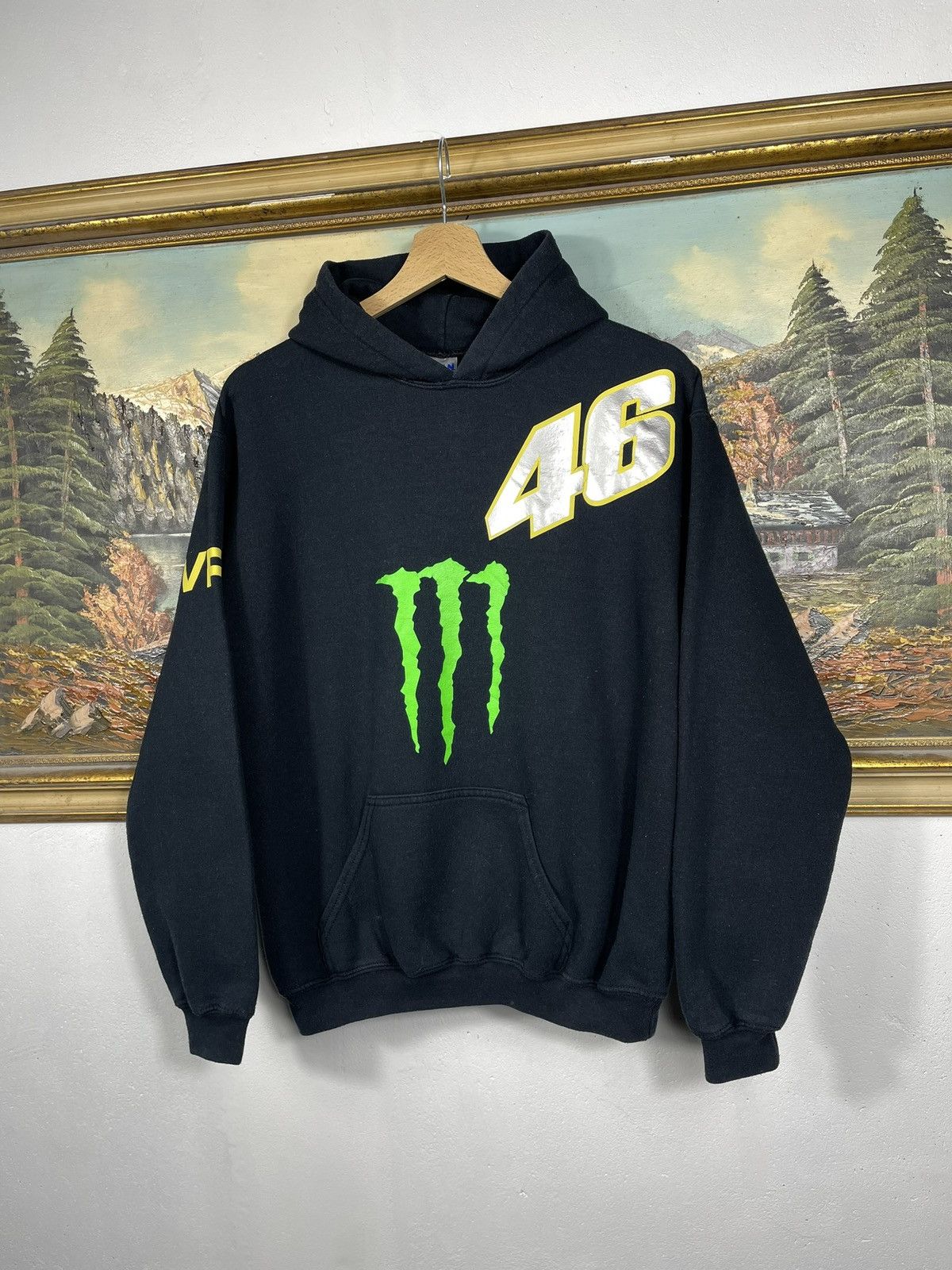 Vintage Monster Energy Drink Black 46 Retro y2k Hoodie Size US S / EU 44-46 / 1 - 2 Thumbnail