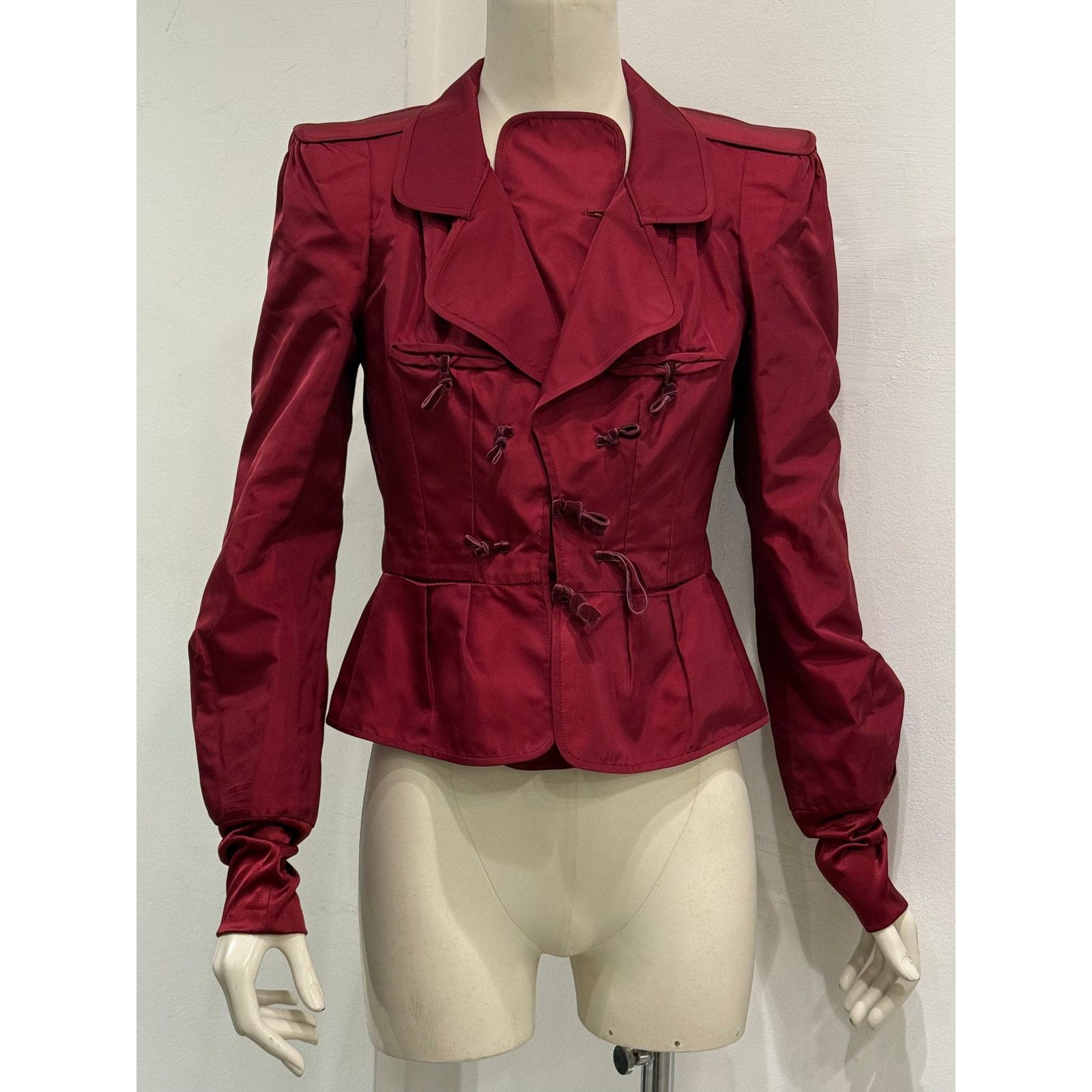Saint Laurent Paris 2004 Yves Saint Laurent by Tom Ford runway pagoda jacket Size S / US 4 / IT 40 - 4 Thumbnail