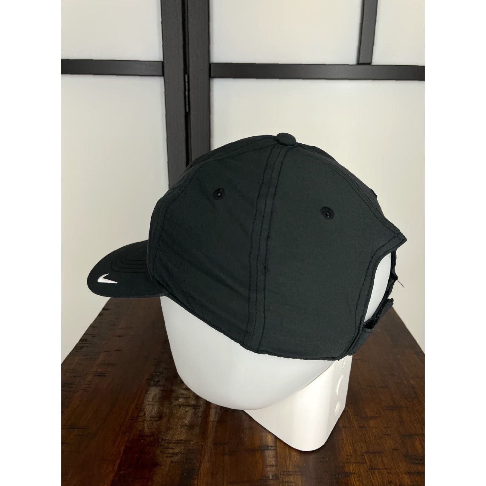 Nike Nike Hat Cap Strap Back Adult One Size Black Legacy91 Dri-Fit Polyester Mens Golf Hat Cap Nike Black One Size Adjustable Outdoor Sports 90s Size ONE SIZE - 5 Thumbnail