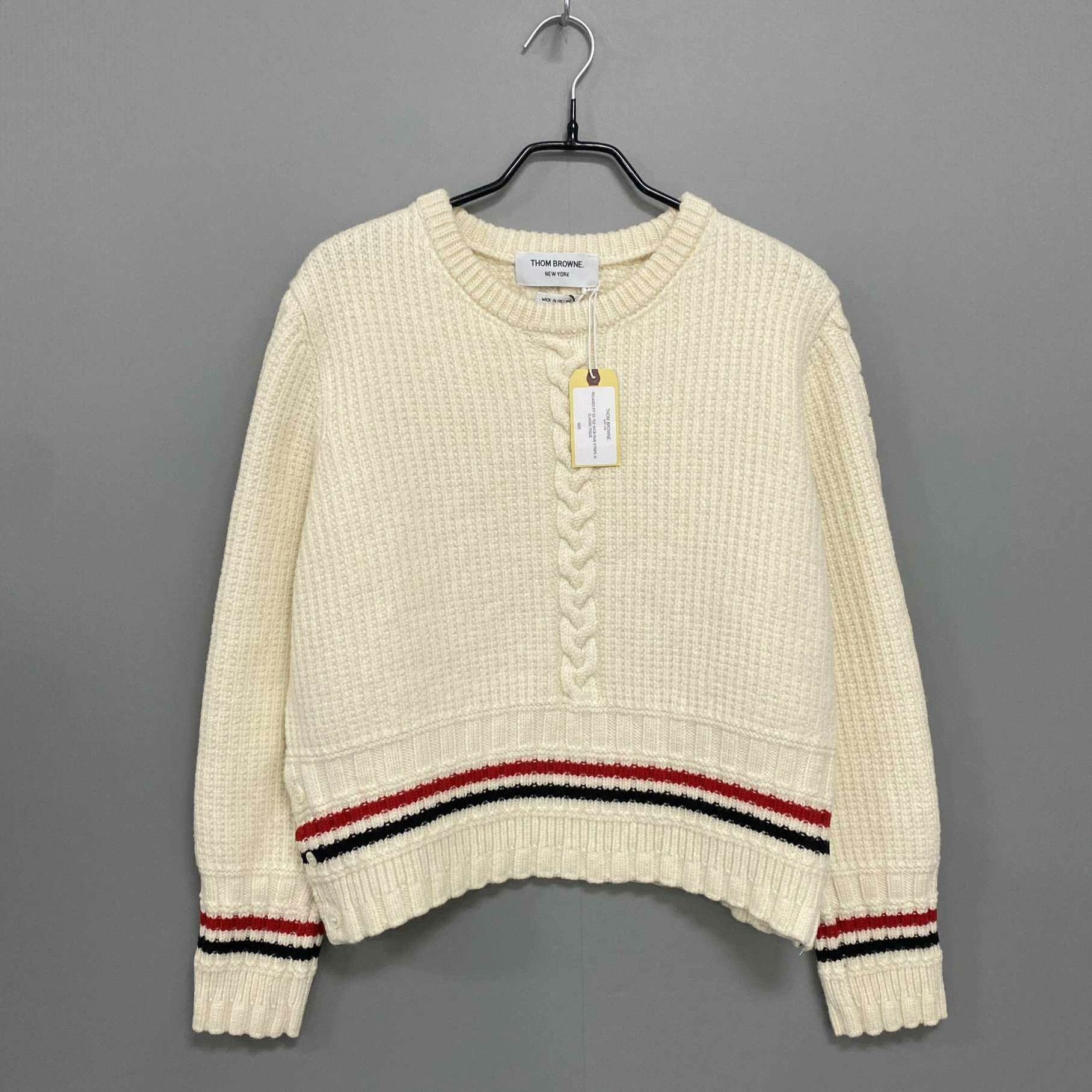 Thom Browne Thom Browne Knit Wool Brown Sweater M Women Size M / US 6-8 / IT 42-44 - 1 Thumbnail