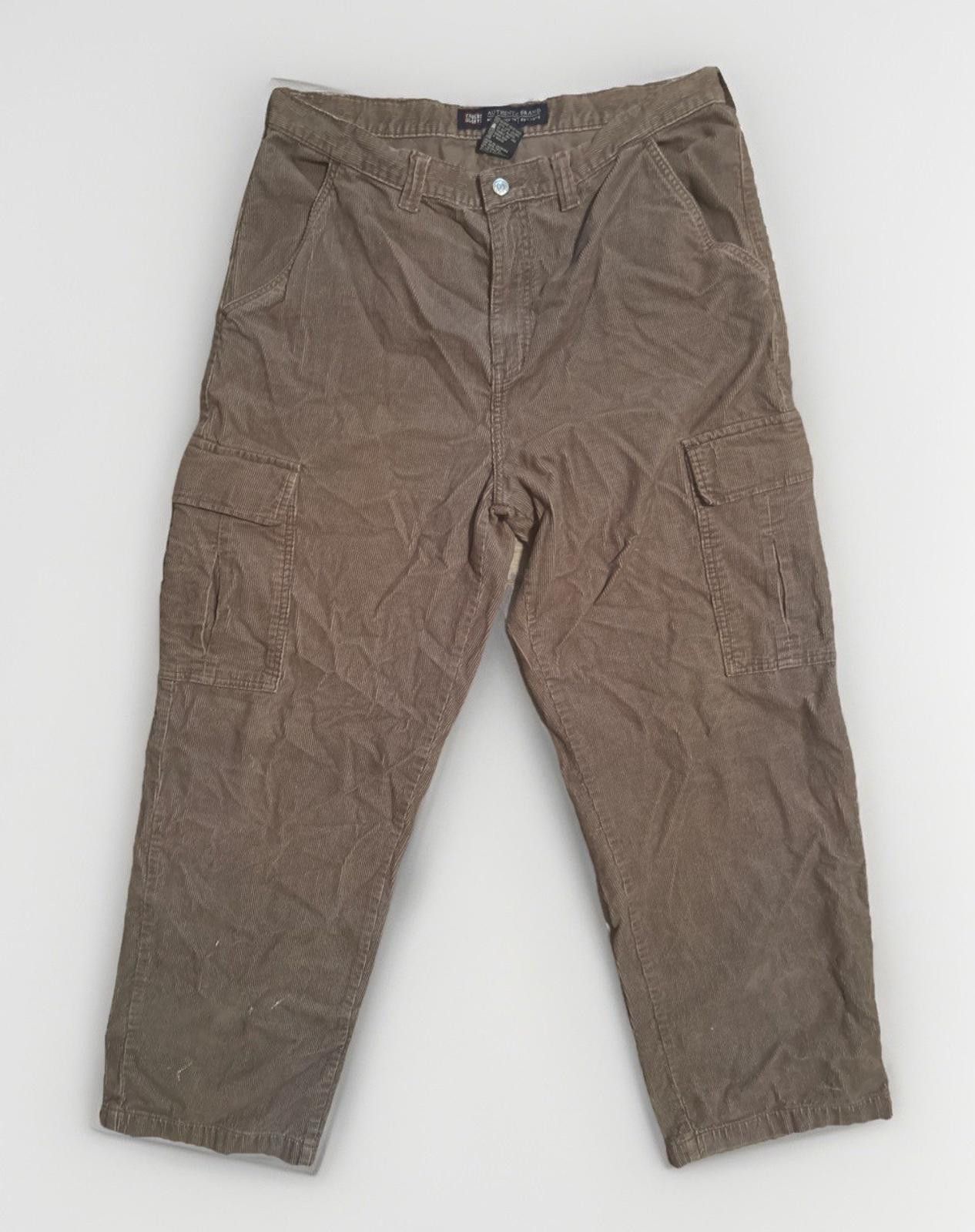 Faded Glory Faded Glory Vtg 90s Cargo Corduroy Pants Men 38x32 Brown Size US 38 / EU 54 - 1 Thumbnail