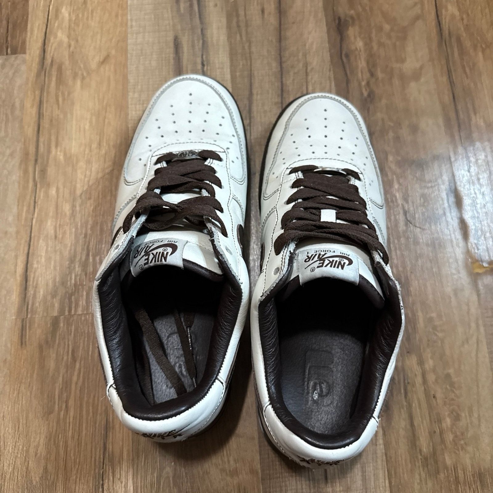 Nike 2004 Nike Air Force 1 Premium Sail Baroque Brown Size US 9.5 / EU 42-43 - 4 Thumbnail