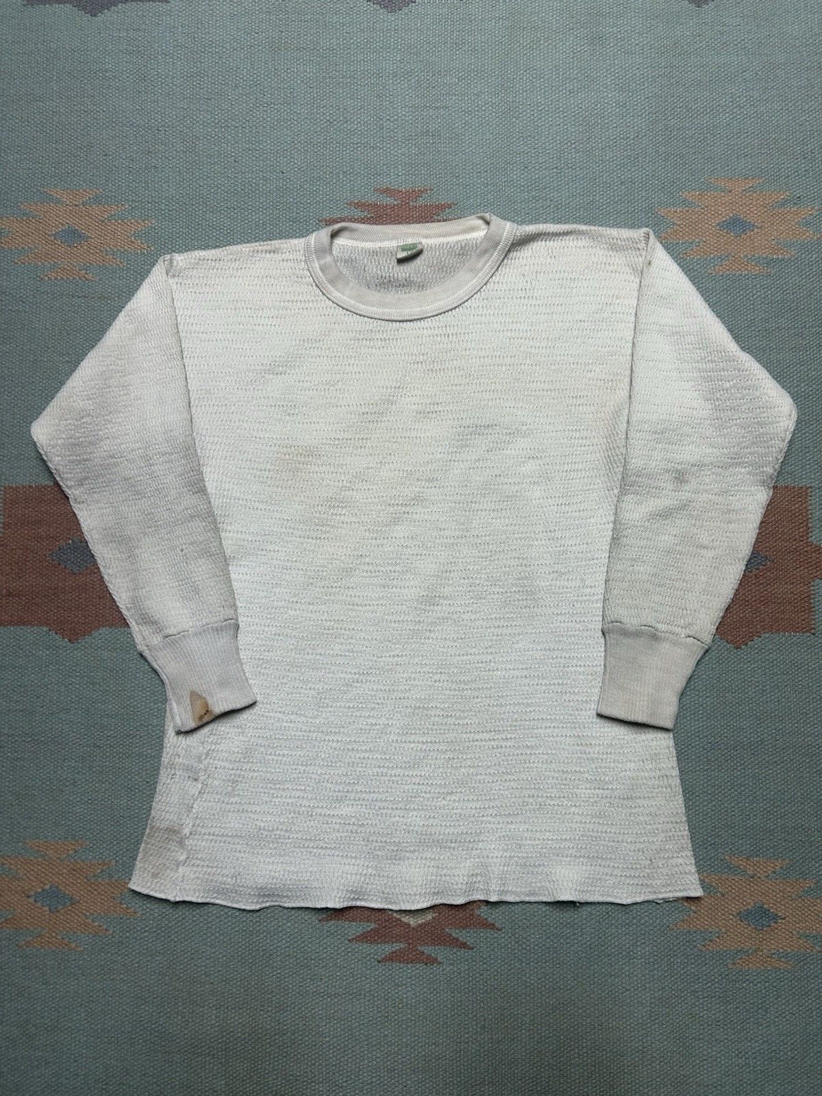 Vintage Vintage 70s waffle knit thermal shirt hanes soft base large Size US L / EU 52-54 / 3 - 1 Thumbnail
